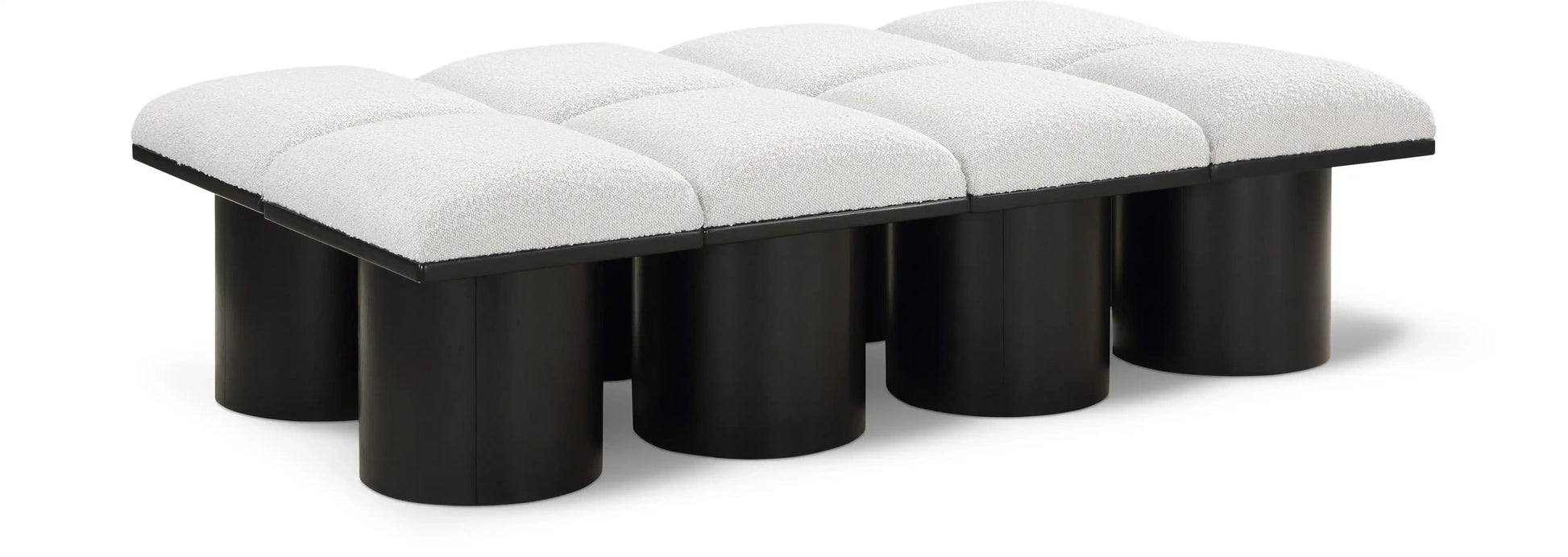 Pavilion - 8 Piece Modular Bench With Black Base - Best Buy Furniture