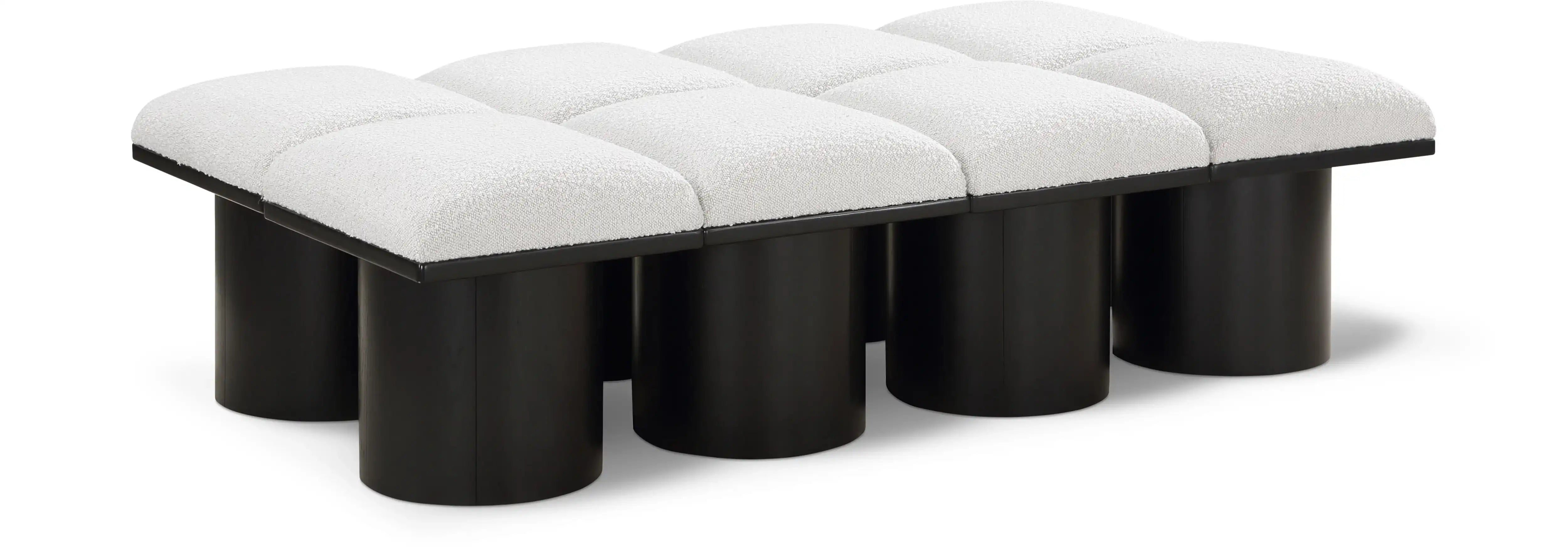 Pavilion - 8 Piece Modular Bench With Black Base - Best Buy Furniture
