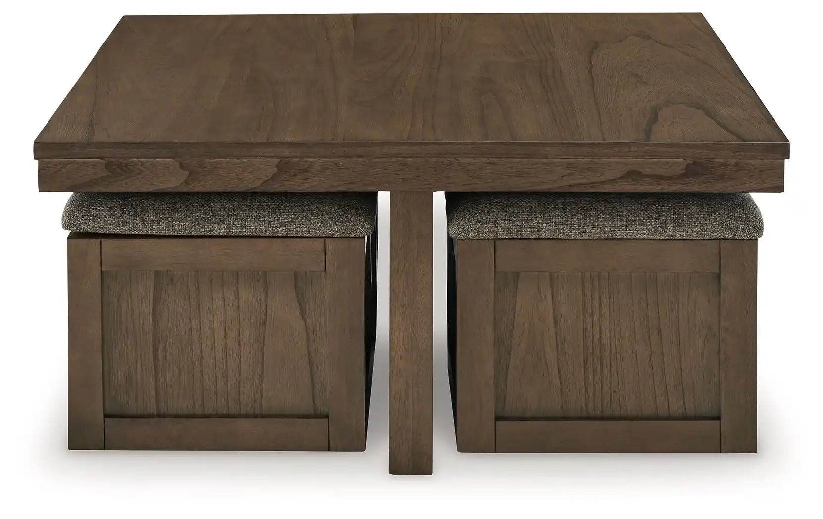 Boardernest - Cocktail Table With 4 Stools (Set of 5) - Brown - Best Buy Furniture