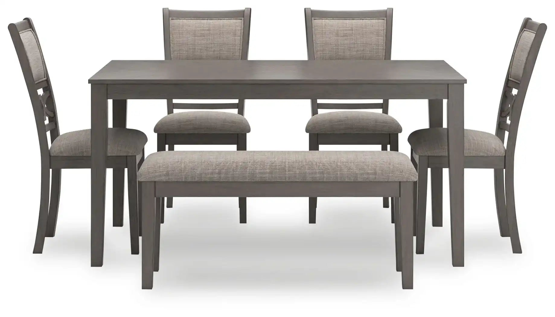 Wrenning - Dining Room Table Set (Set of 6) - Gray - Best Buy Furniture