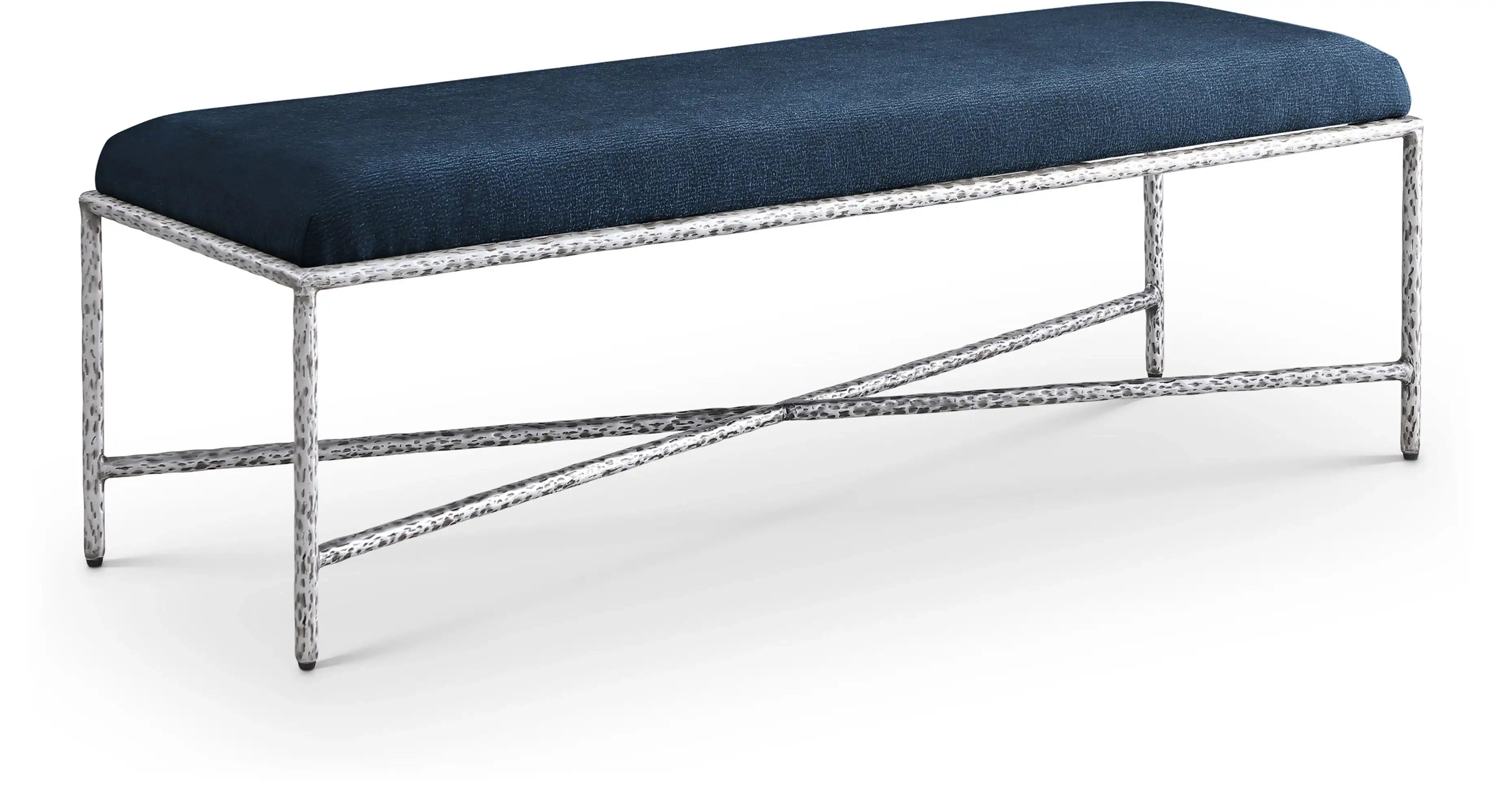 Valley - Bench With Silver Frame - Best Buy Furniture