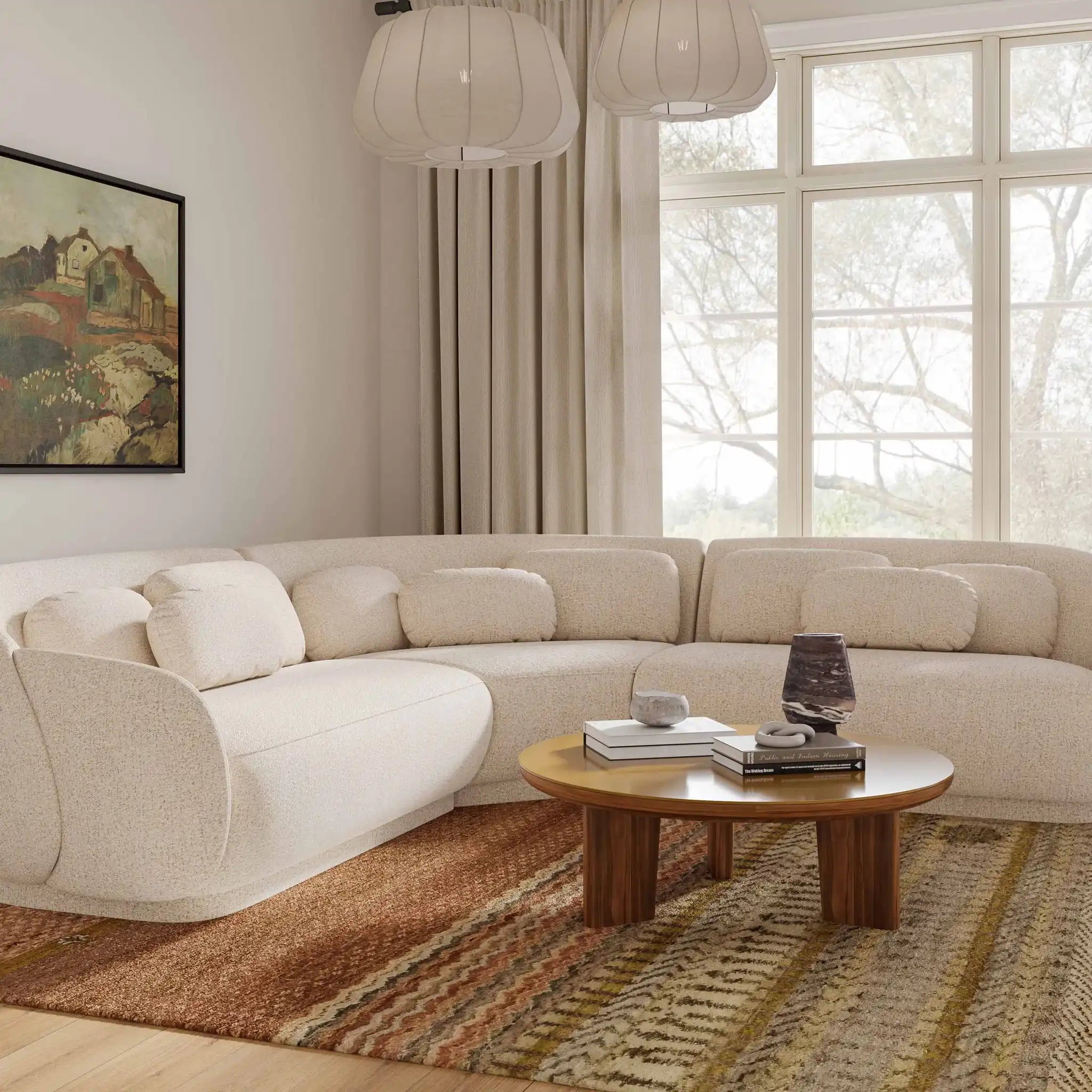 Oani - Round Coffee Table - Natural