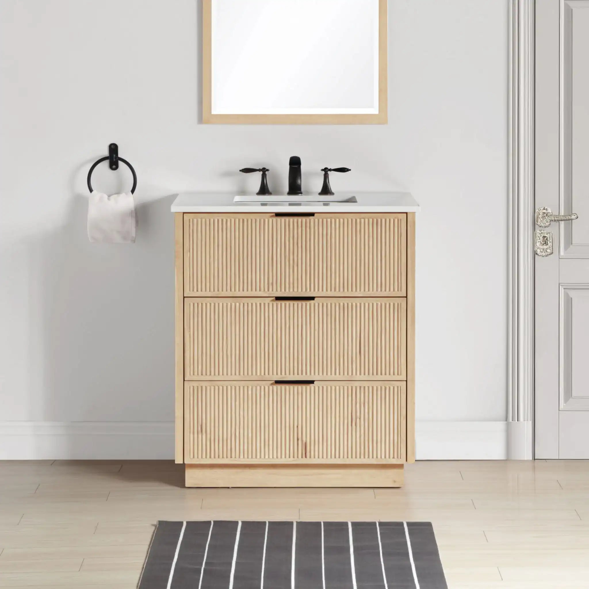 Willard - Engineered Stone And Solid Wood Bathroom Vanity