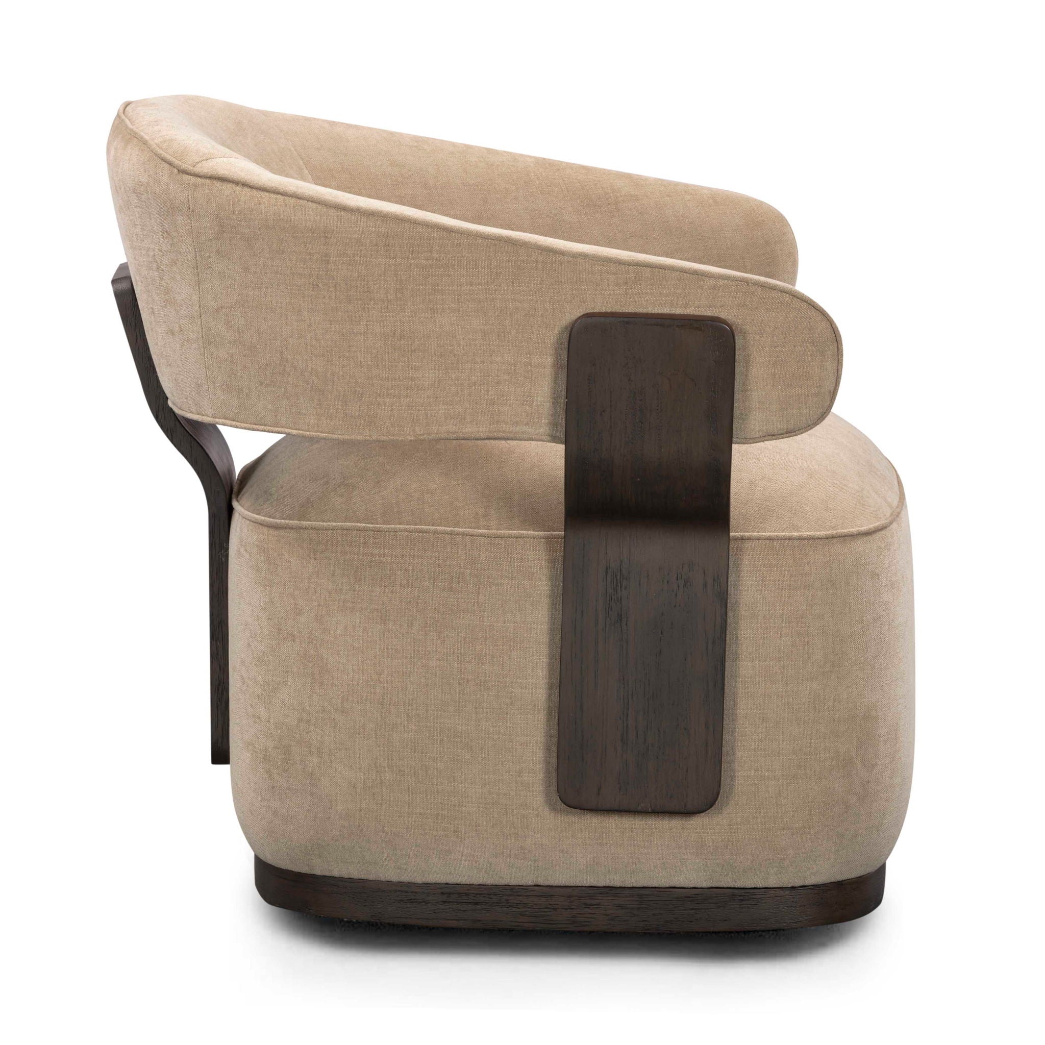 Madison - Linen Chenille Swivel Accent Chair