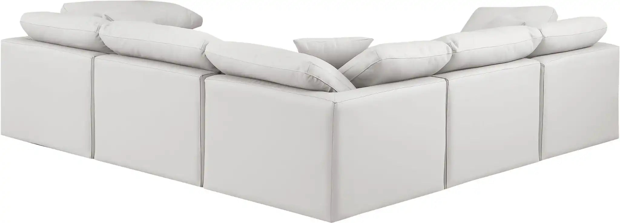 Indulge - Faux Leather 5 Piece Modular Corner Sectional