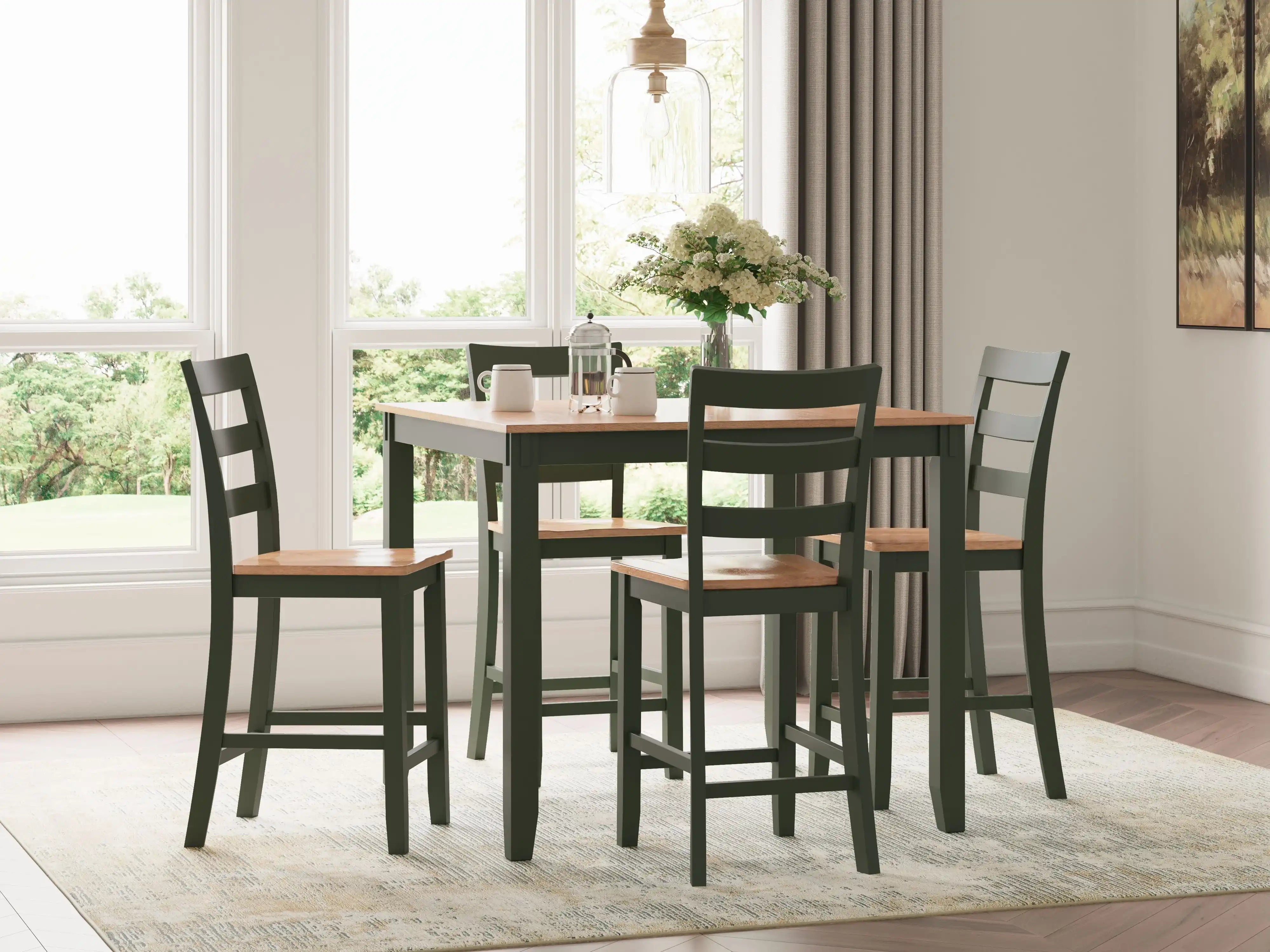 Gesthaven - Dining Room Counter Table Set - Best Buy Furniture