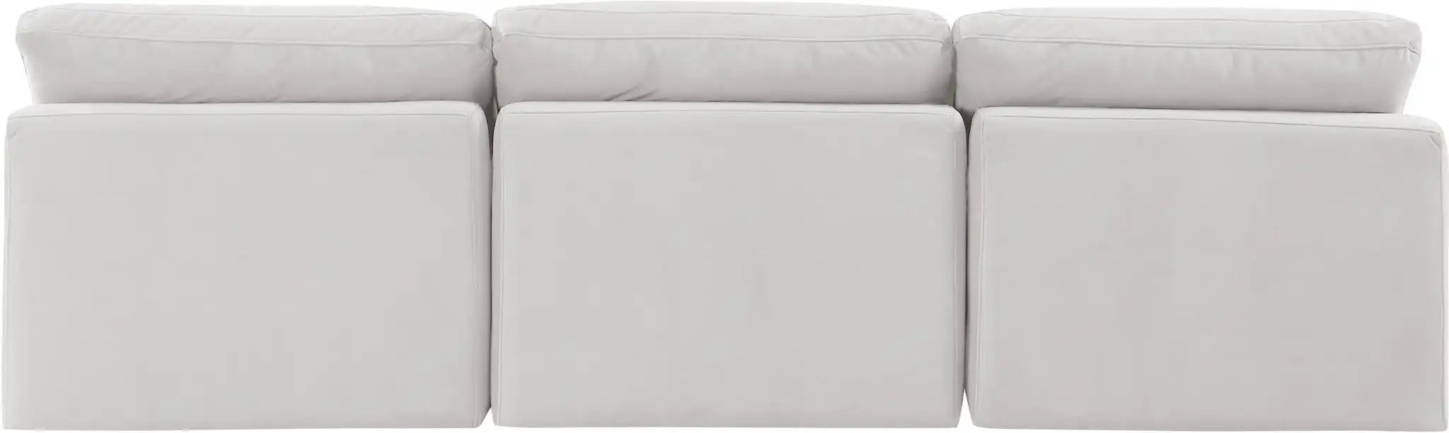 Indulge - Velvet 3 Seat Modular Armless Sofa