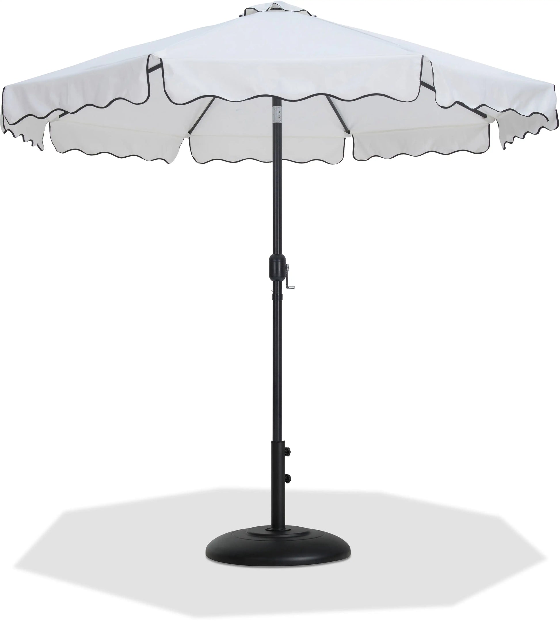 Amalfi - Patio Umbrella - Black Base / Black Pole - Best Buy Furniture