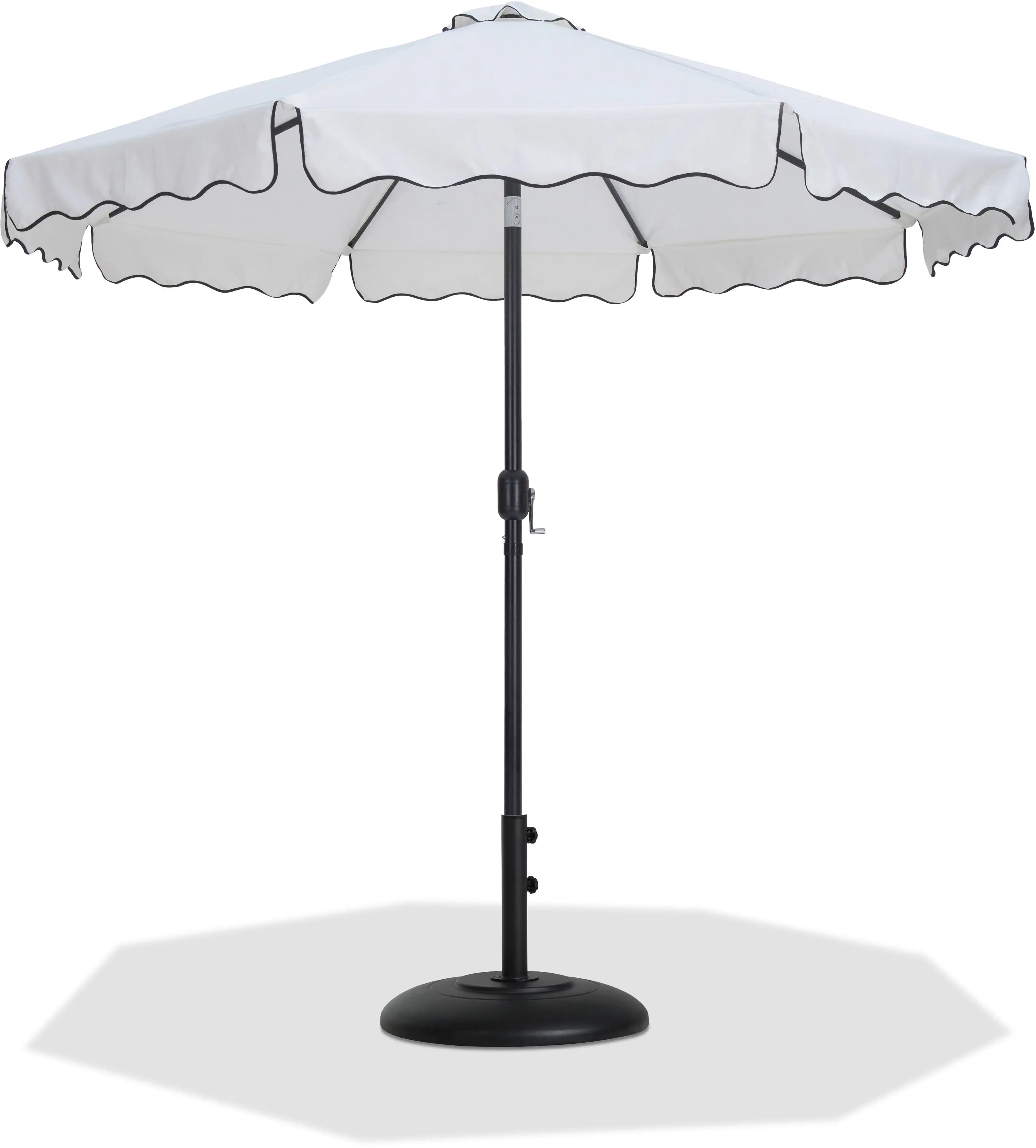 Amalfi - Patio Umbrella - Black Base / Black Pole - Best Buy Furniture