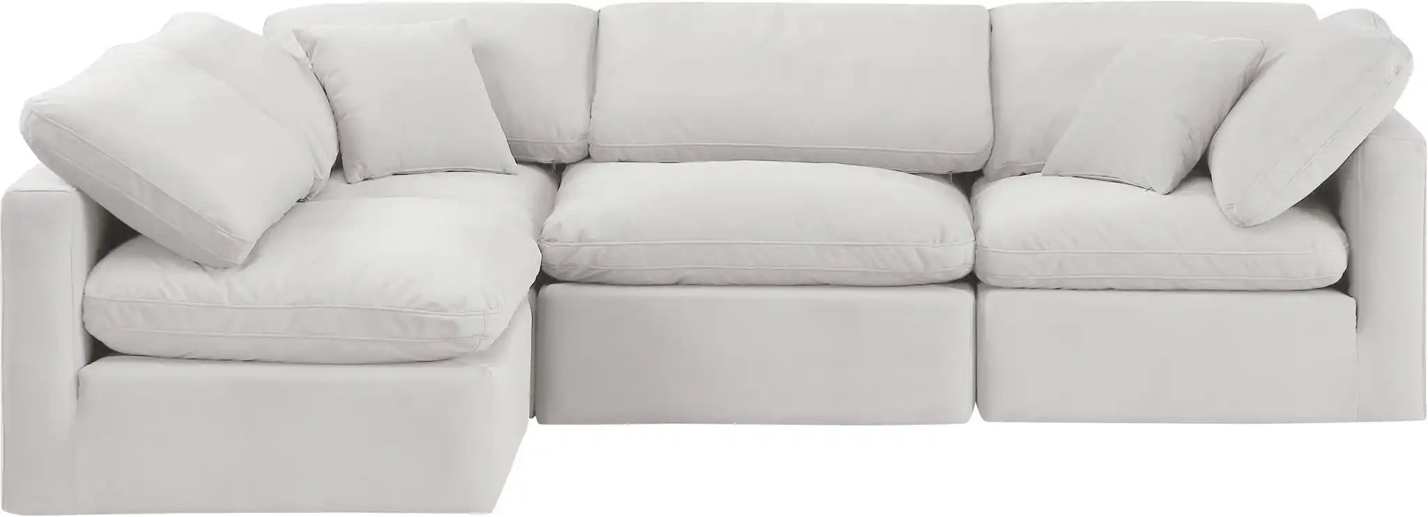 Indulge - Velvet 4 Piece Modular Sectional