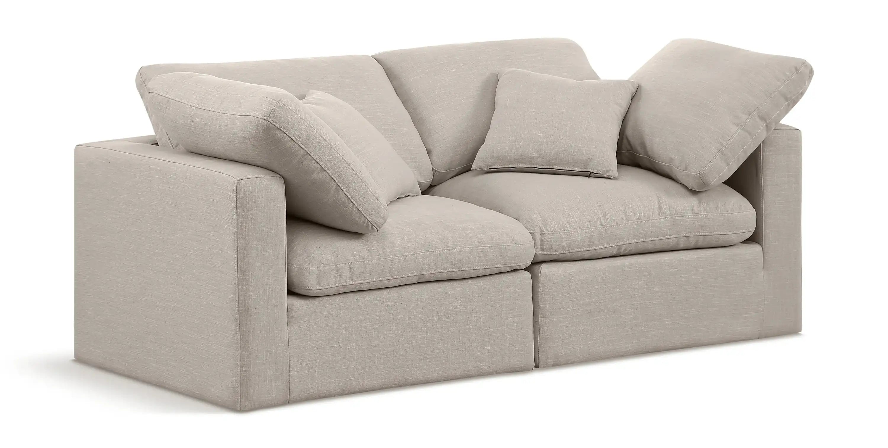 Indulge - Linen 2 Seat Modular Sofa - Best Buy Furniture