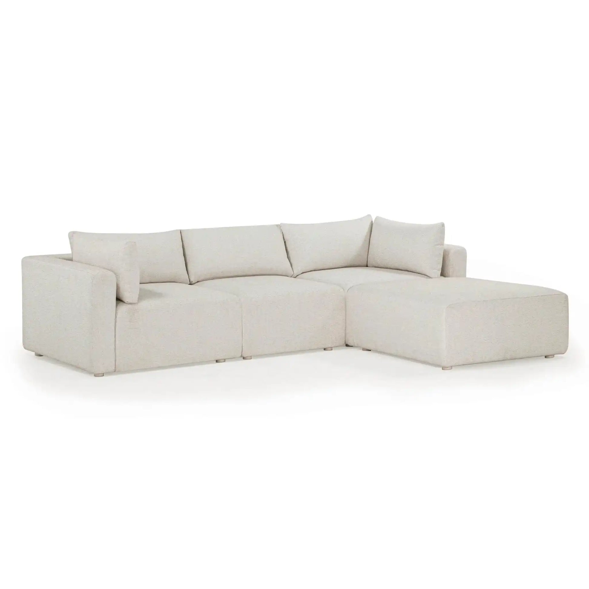 Hangover - Outdoor Modular Sectional - Cream - Best Buy Furniture
