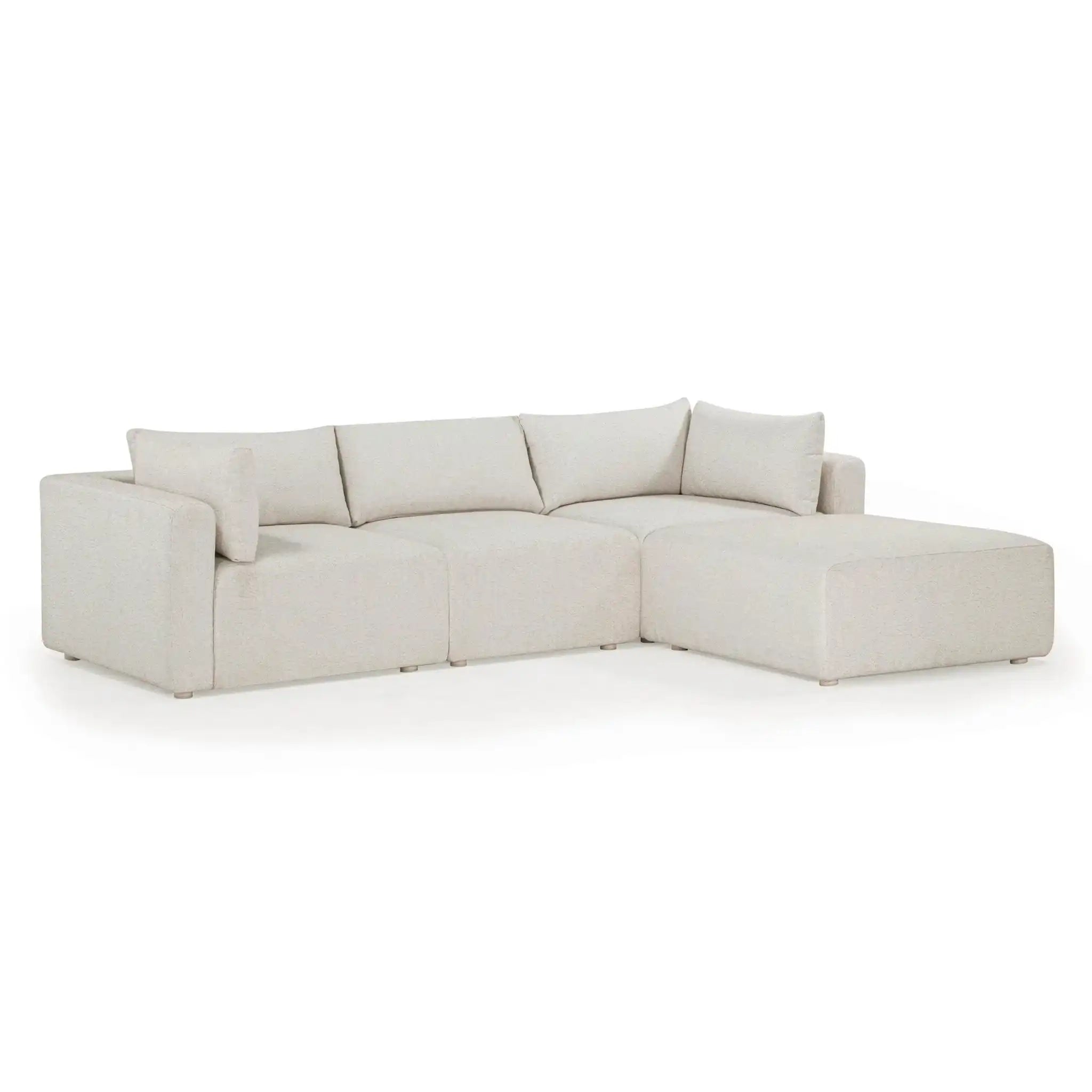 Hangover - Outdoor Modular Sectional - Cream - Best Buy Furniture