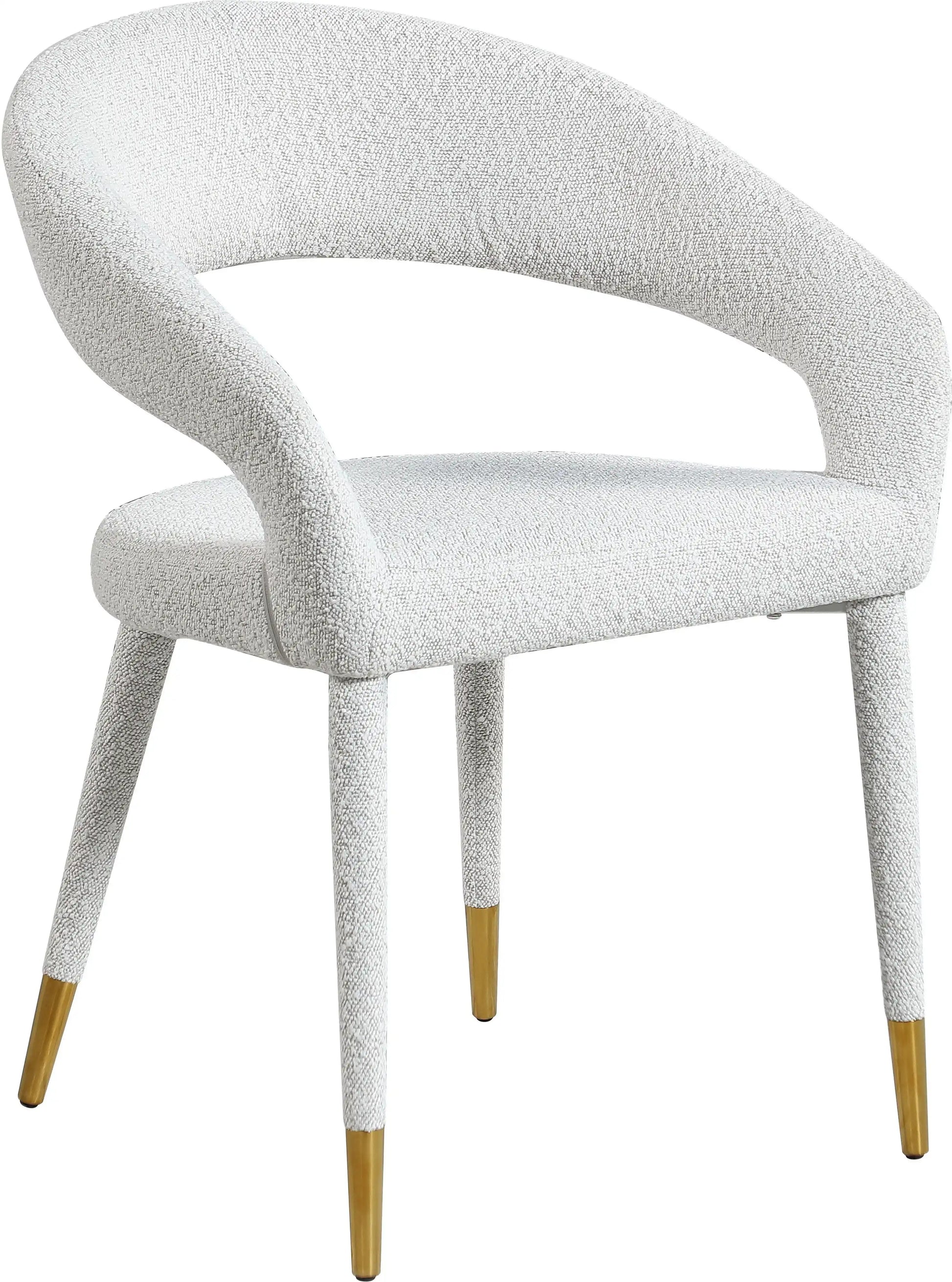 Destiny - Fabric Dining Chair - Cream - Best Buy Furniture