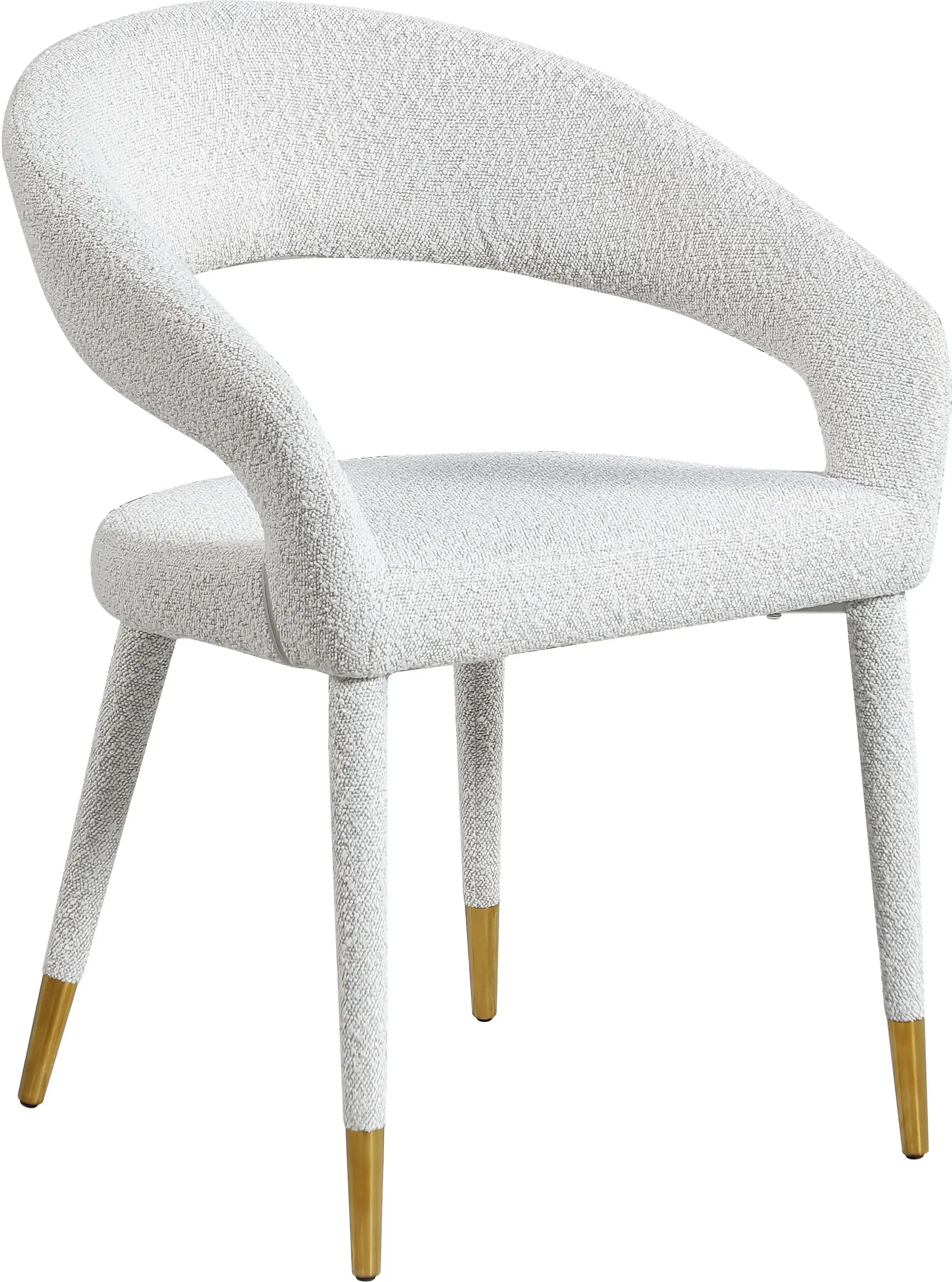Destiny - Fabric Dining Chair - Cream - Best Buy Furniture