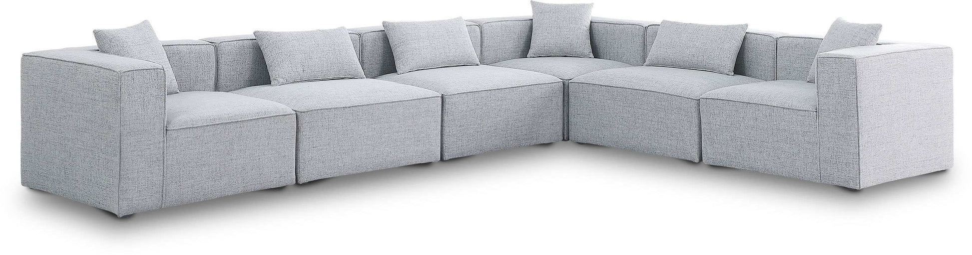 Cube - Linen 6 Piece Modular Corner Sectional - Best Buy Furniture