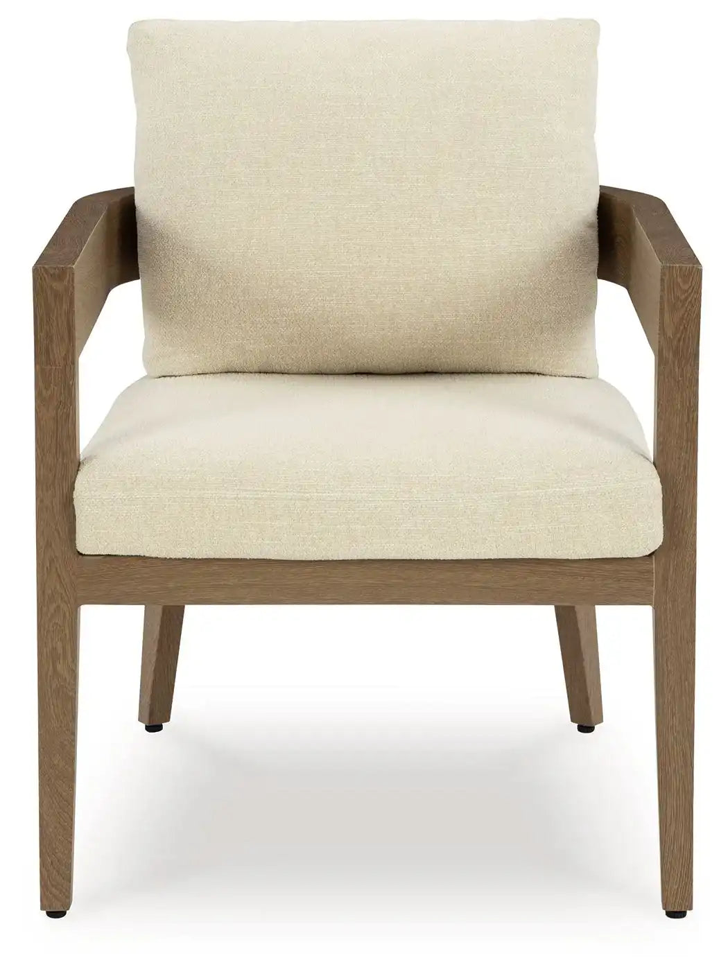 Serene Bay - Arm Chair With Cushion (Set of 2) - Dark Brown / White - Best Buy Furniture