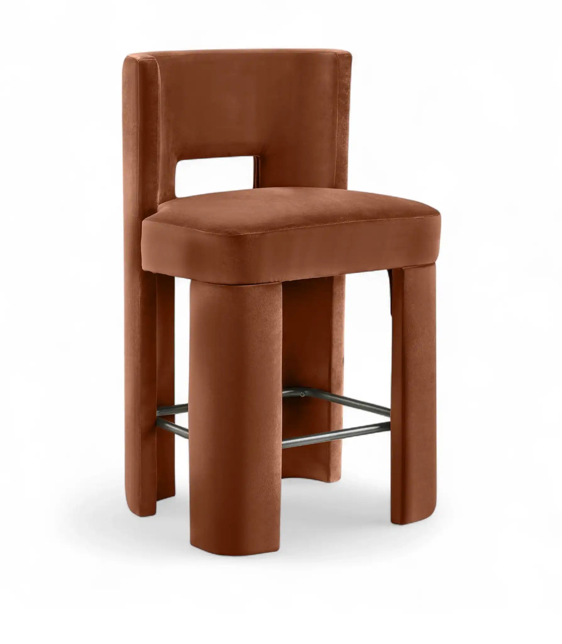 Zuno - Velvet Performance Fabric Upholstered Counter Stool (Set of 2) - Best Buy Furniture