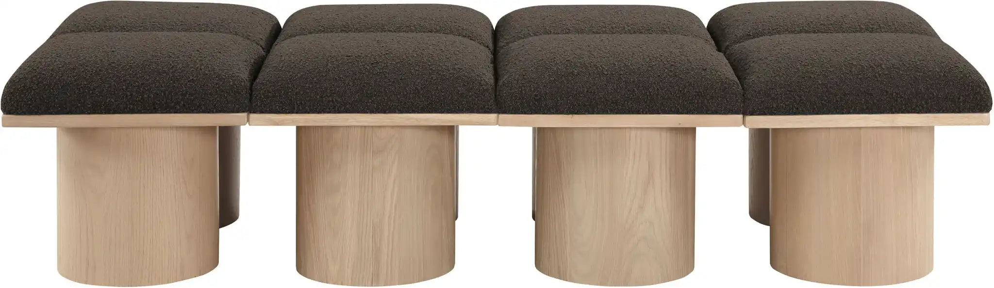 Pavilion - 8 Piece Modular Bench With Natural Base