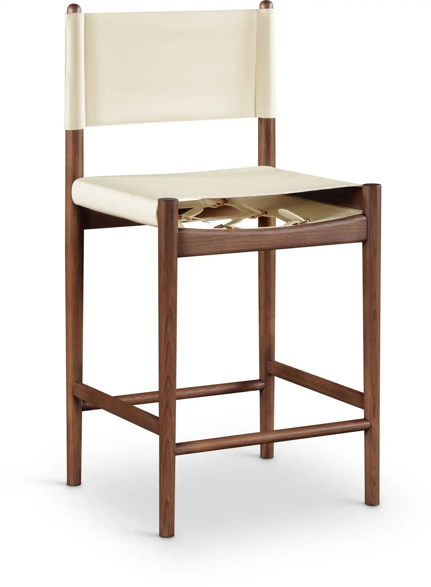 Rawlins - Counter Stool - Walnut Frame - Best Buy Furniture