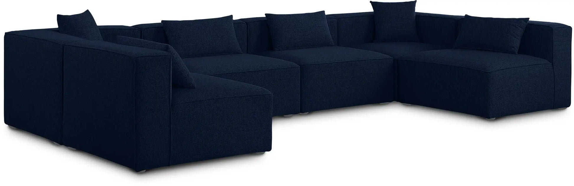 Cube - Linen 6 Piece Modular Armless Sectional - Best Buy Furniture