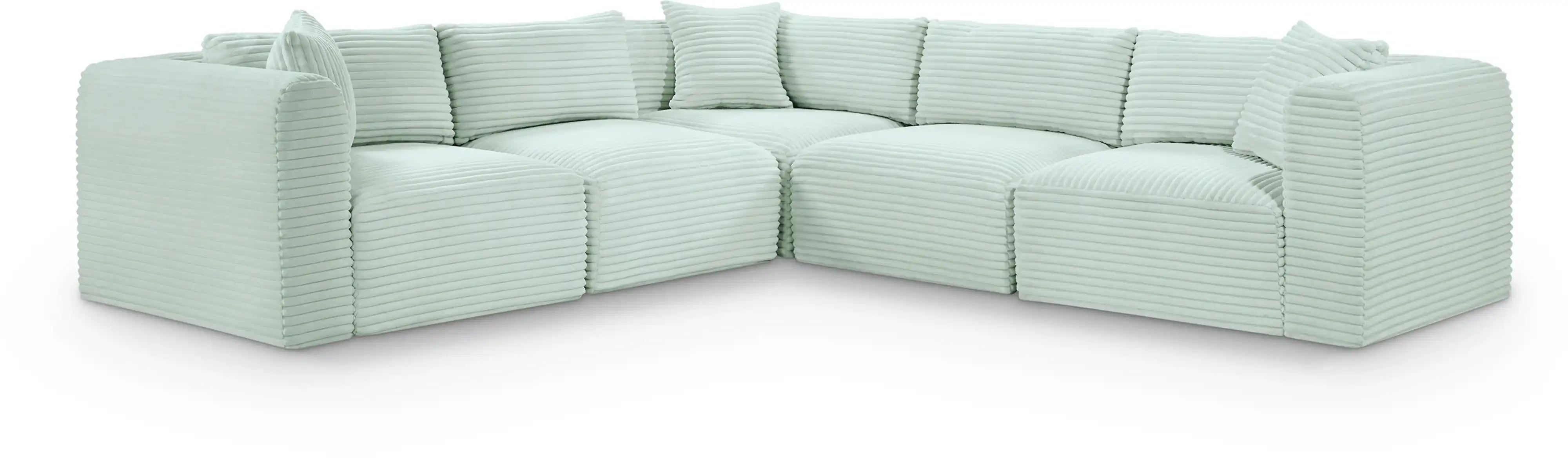 Shaggy - 5 Piece Modular Corner Sectional - Best Buy Furniture