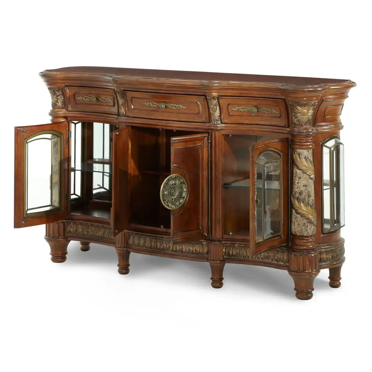 Villa Valencia - Sideboard Mirror - Classic Chestnut - Best Buy Furniture