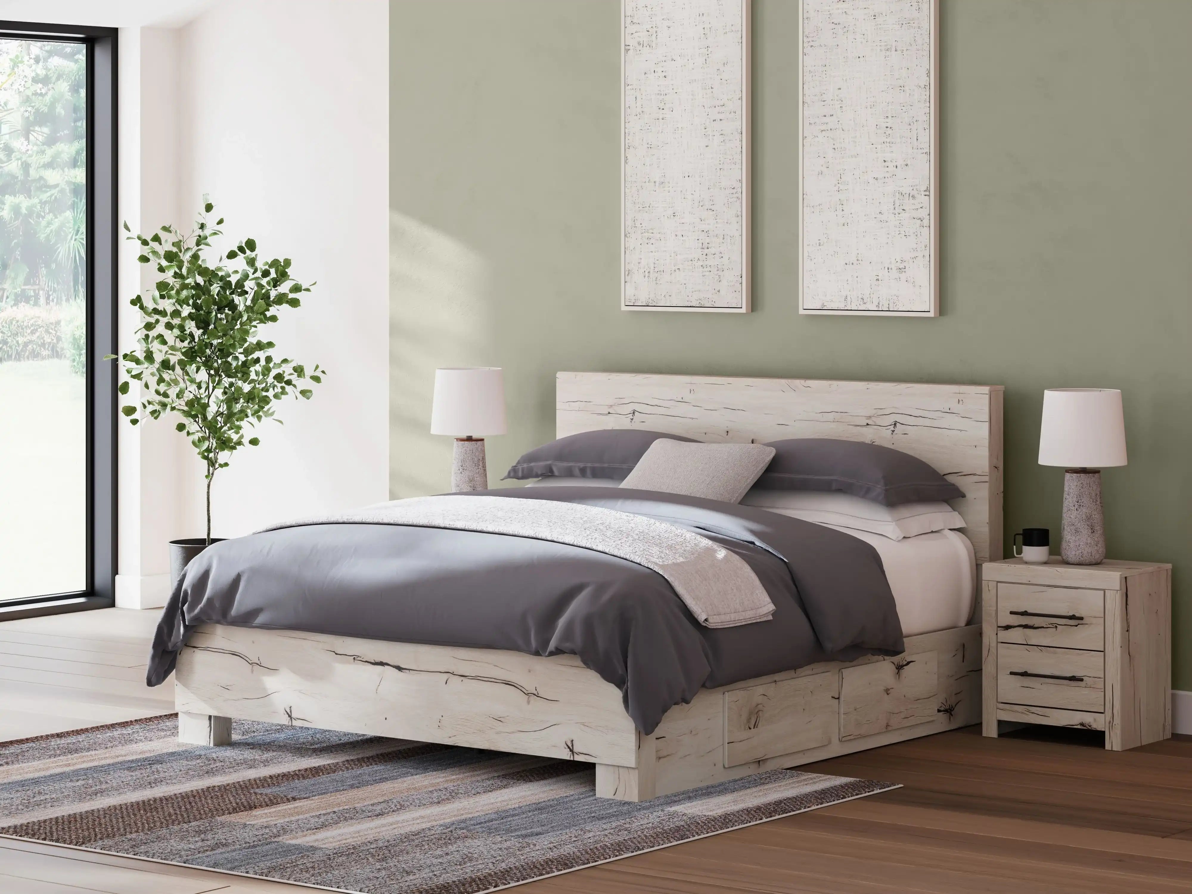 Lawroy - Panel Bed With Storage - Best Buy Furniture