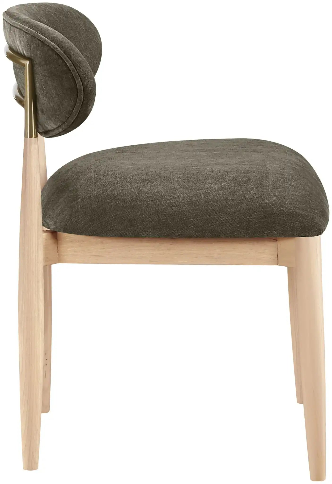 Riccio - Fabric Dining Side Chair (Set of 2) - Natural Frame