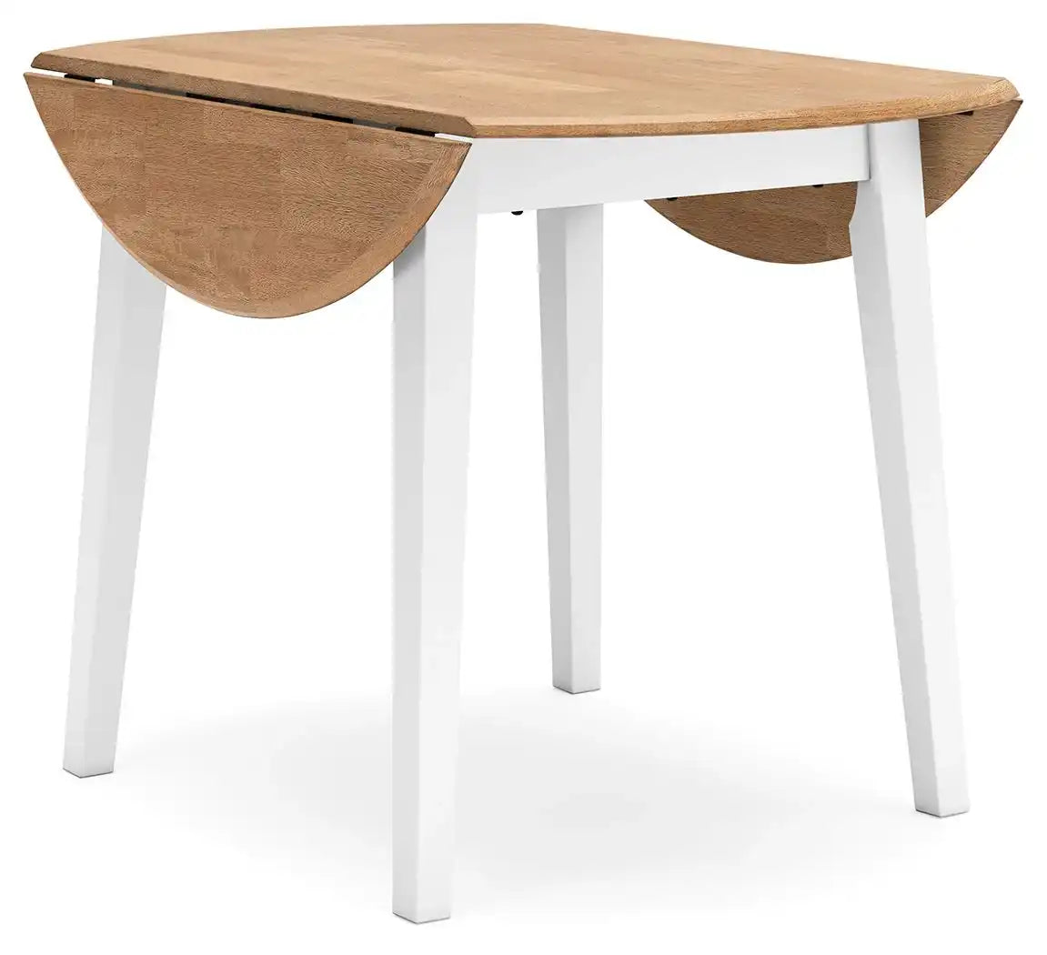 Gesthaven - Round Dining Room Drop Leaf Table - Best Buy Furniture