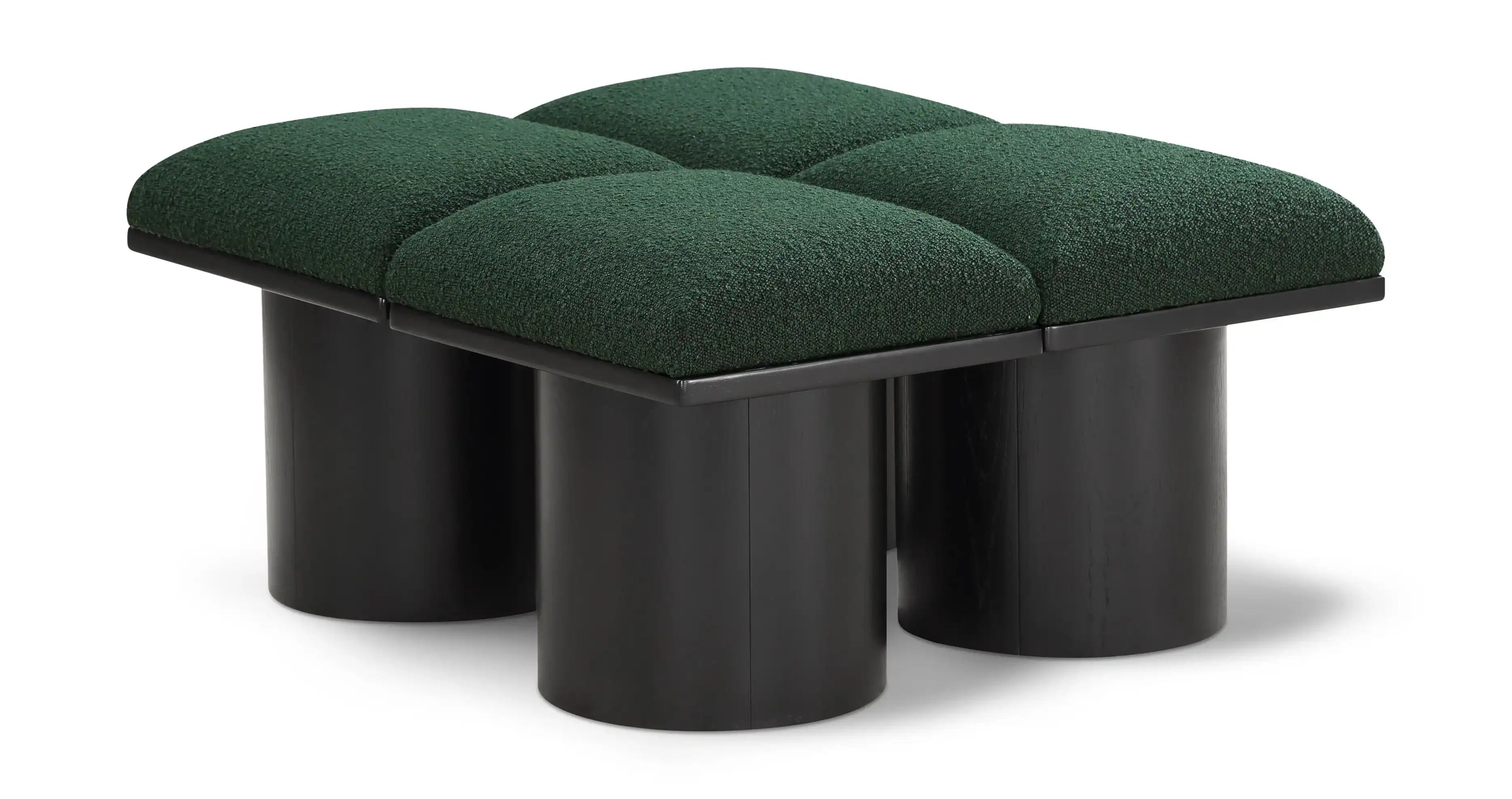 Pavilion - 4 Piece Modular Bench With Black Base - Best Buy Furniture