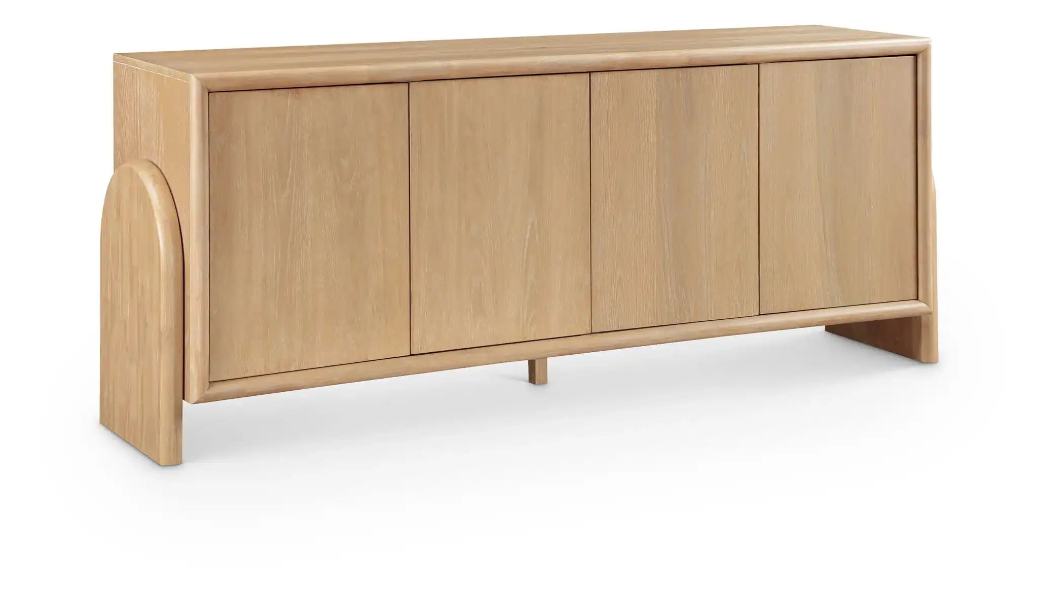 Elanor - Oak Veneer And Solid Wood Sideboard/Buffet - Best Buy Furniture