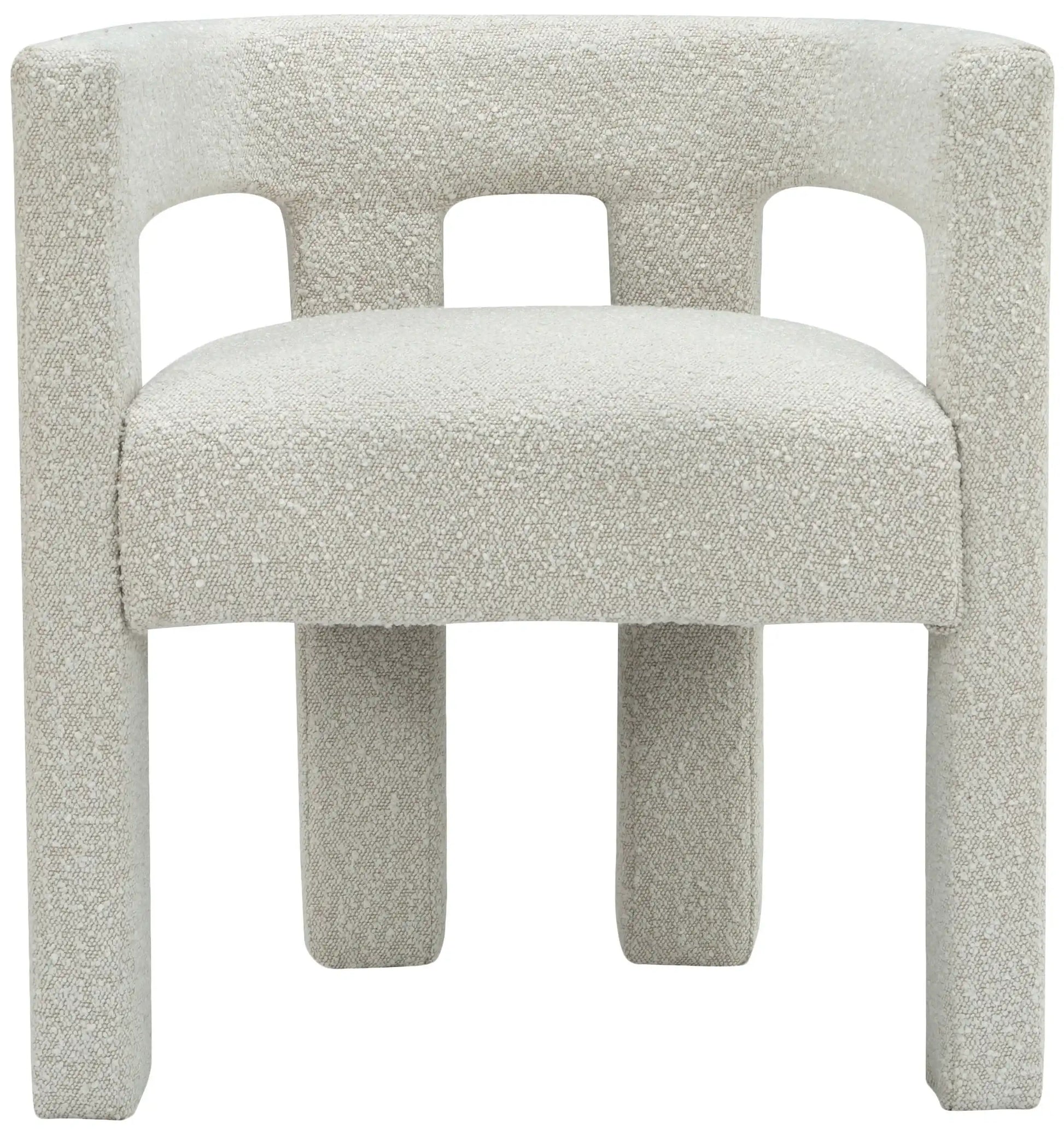 Athena - Boucle Fabric Dining Chair - Best Buy Furniture