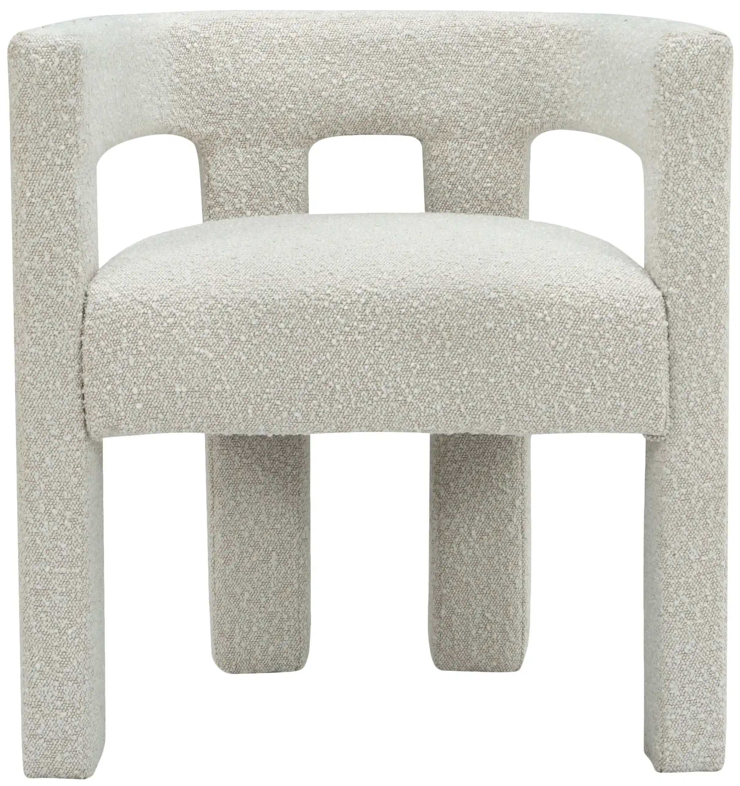 Athena - Boucle Fabric Dining Chair - Best Buy Furniture