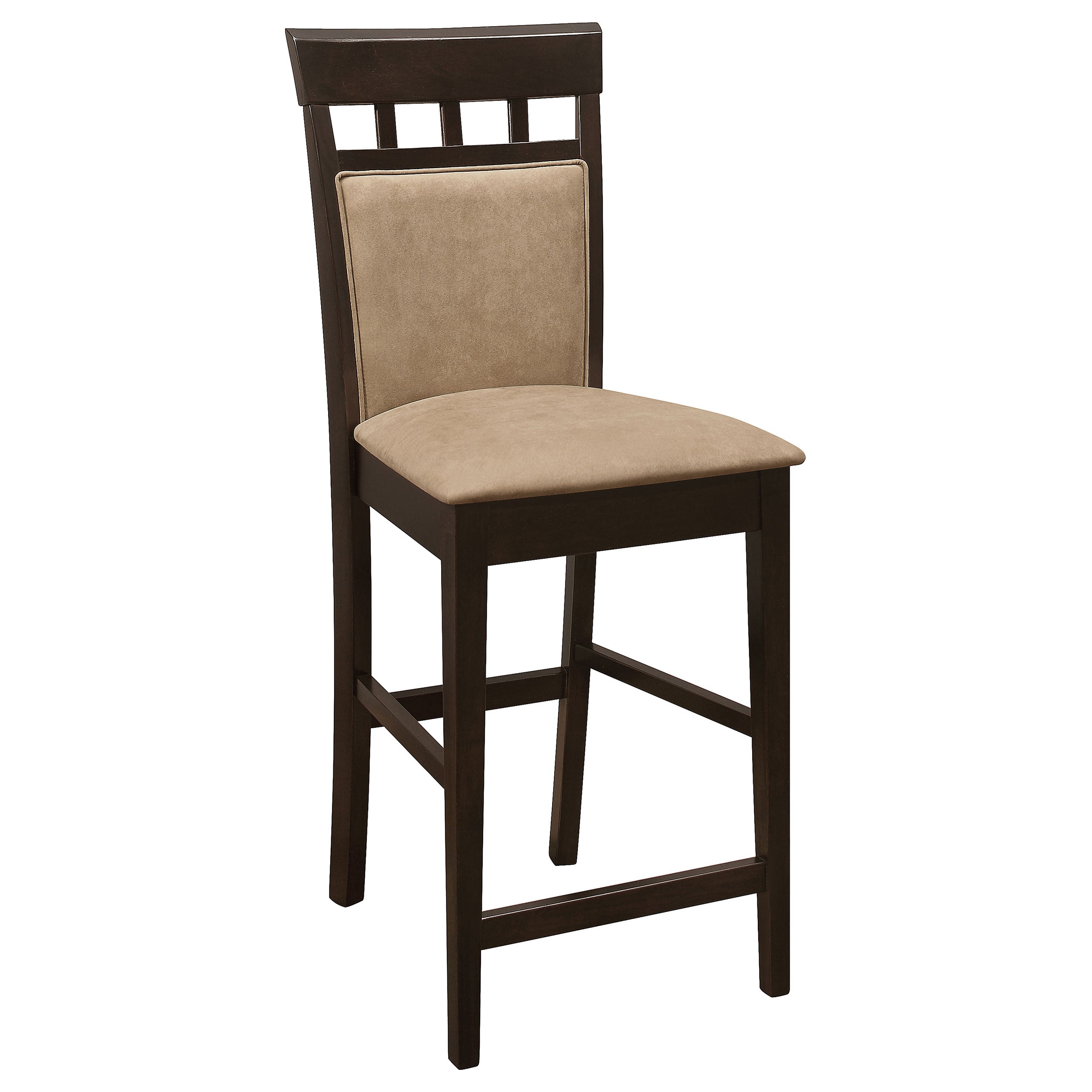 Gabriel Closed Back Counter Chair Cappuccino (Set of 2)-CoasterEveryday
