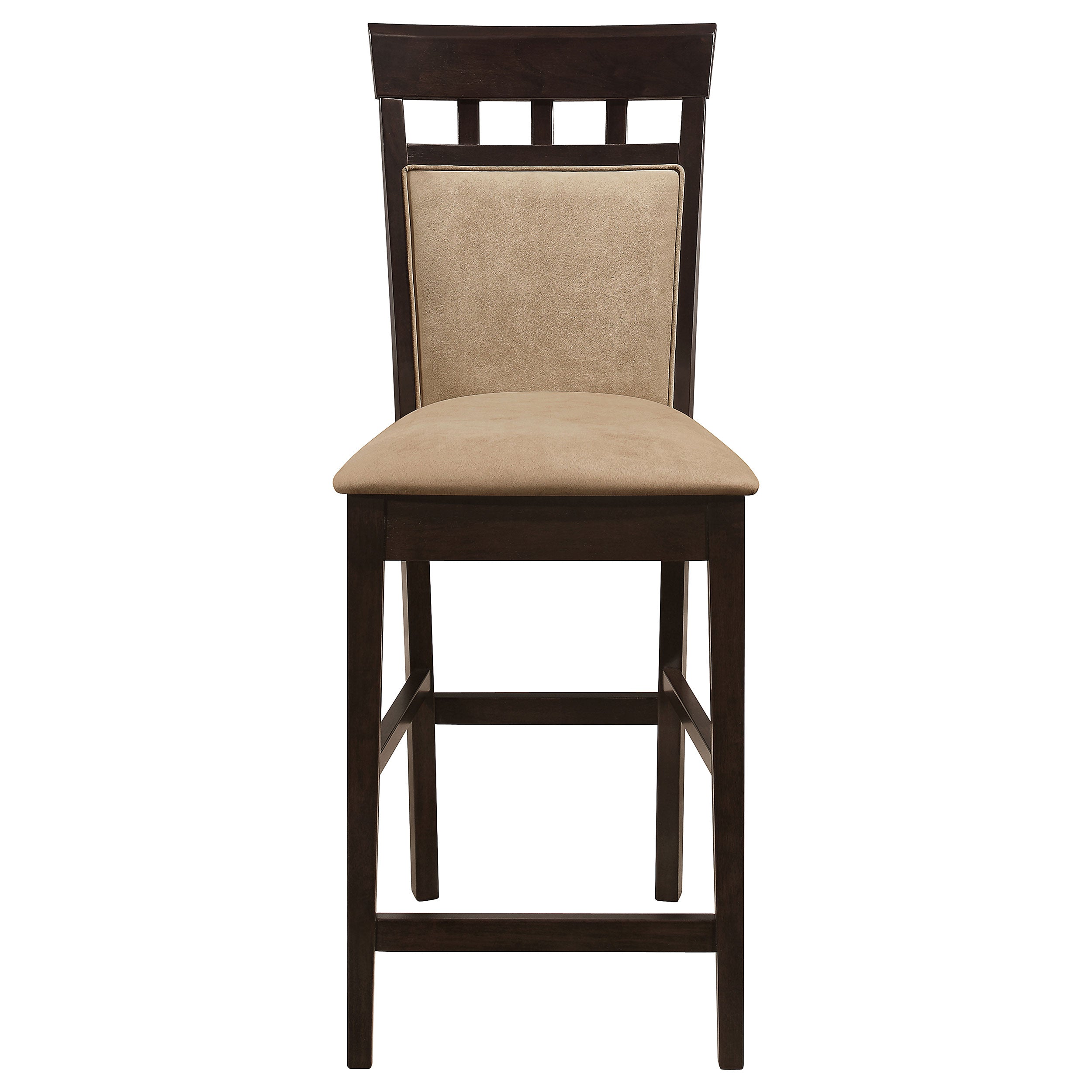 Gabriel Closed Back Counter Chair Cappuccino (Set of 2)-CoasterEveryday