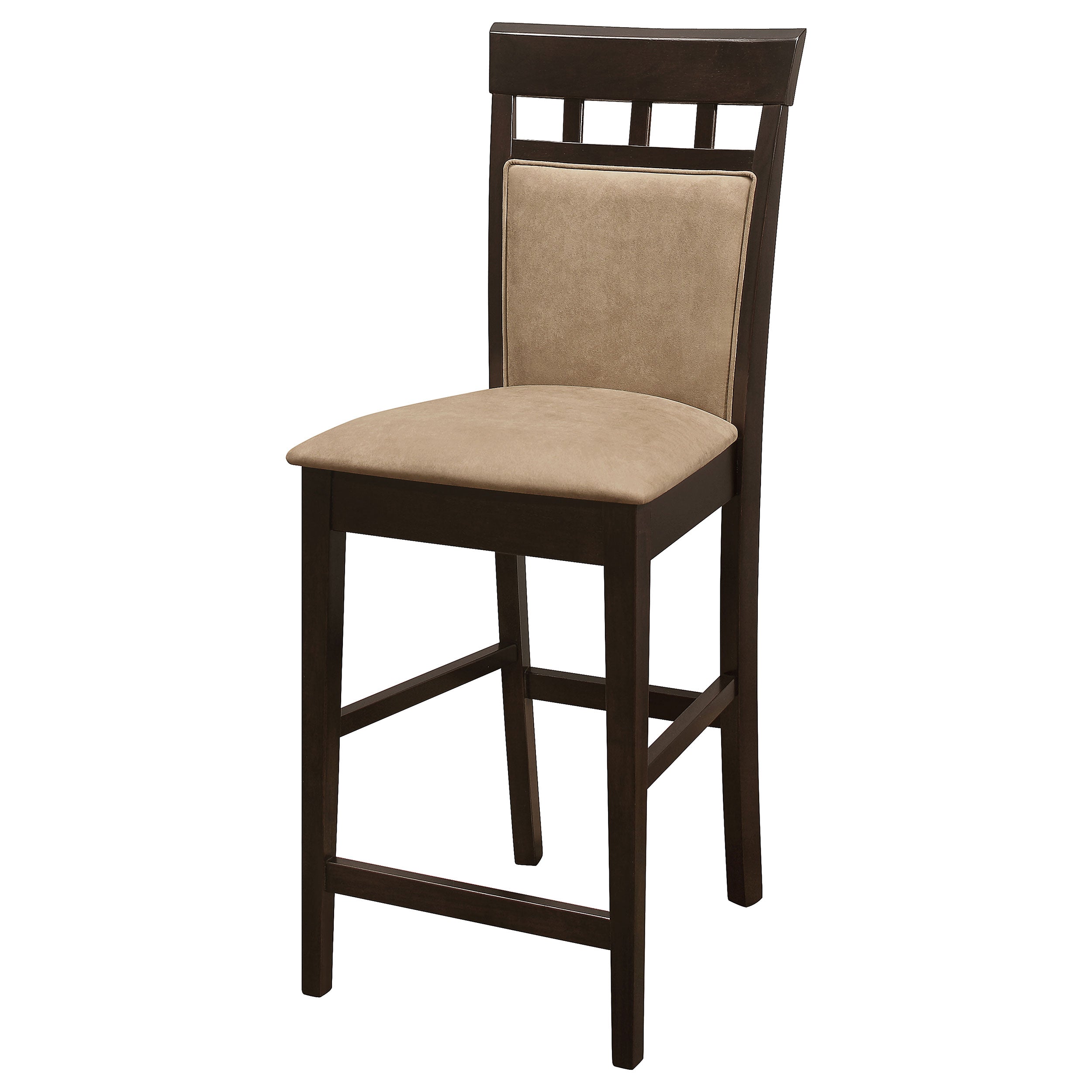 Gabriel Closed Back Counter Chair Cappuccino (Set of 2)-CoasterEveryday