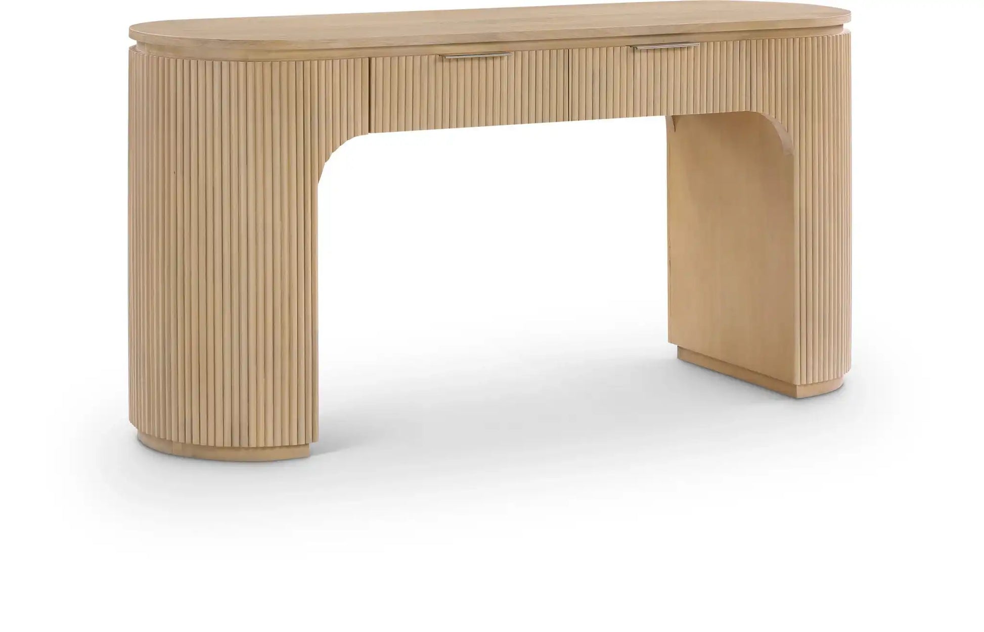 Astrid - Solid Wood And Oak Veneer Desk - Best Buy Furniture