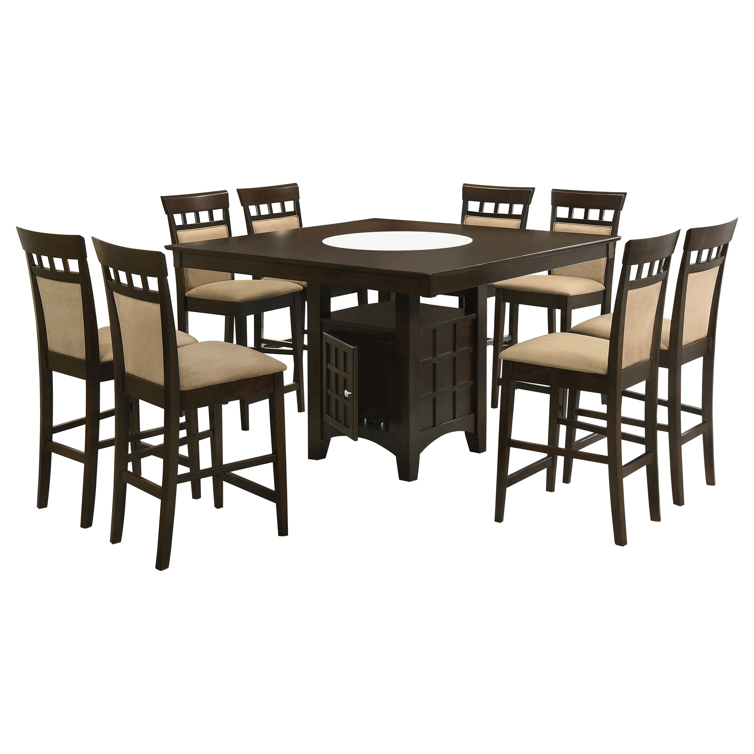 Gabriel Square Counter Height Dining Set Cappuccino-Coaster