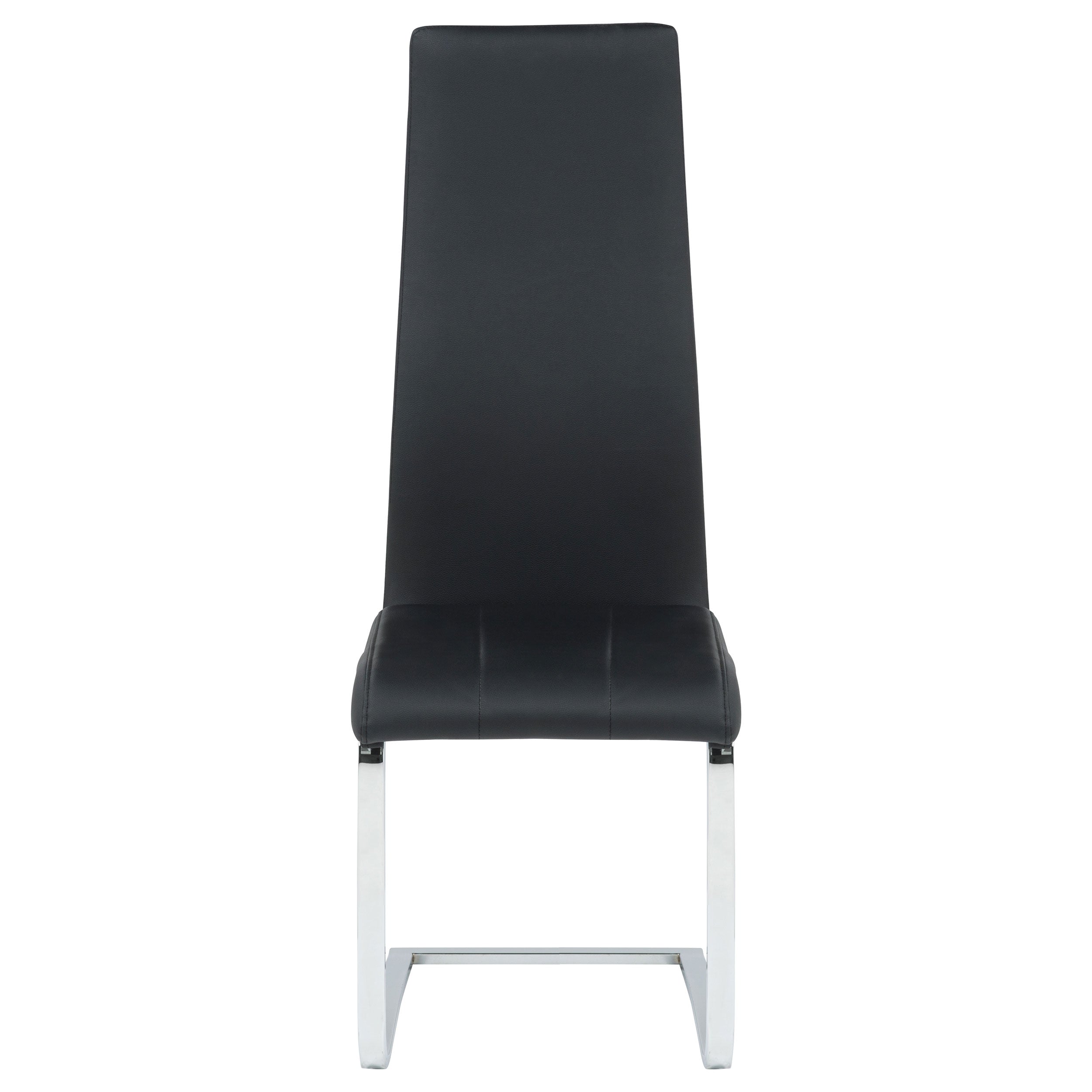 Montclair Upholstered Dining Side Chair Black (Set of 4)-CoasterEveryday