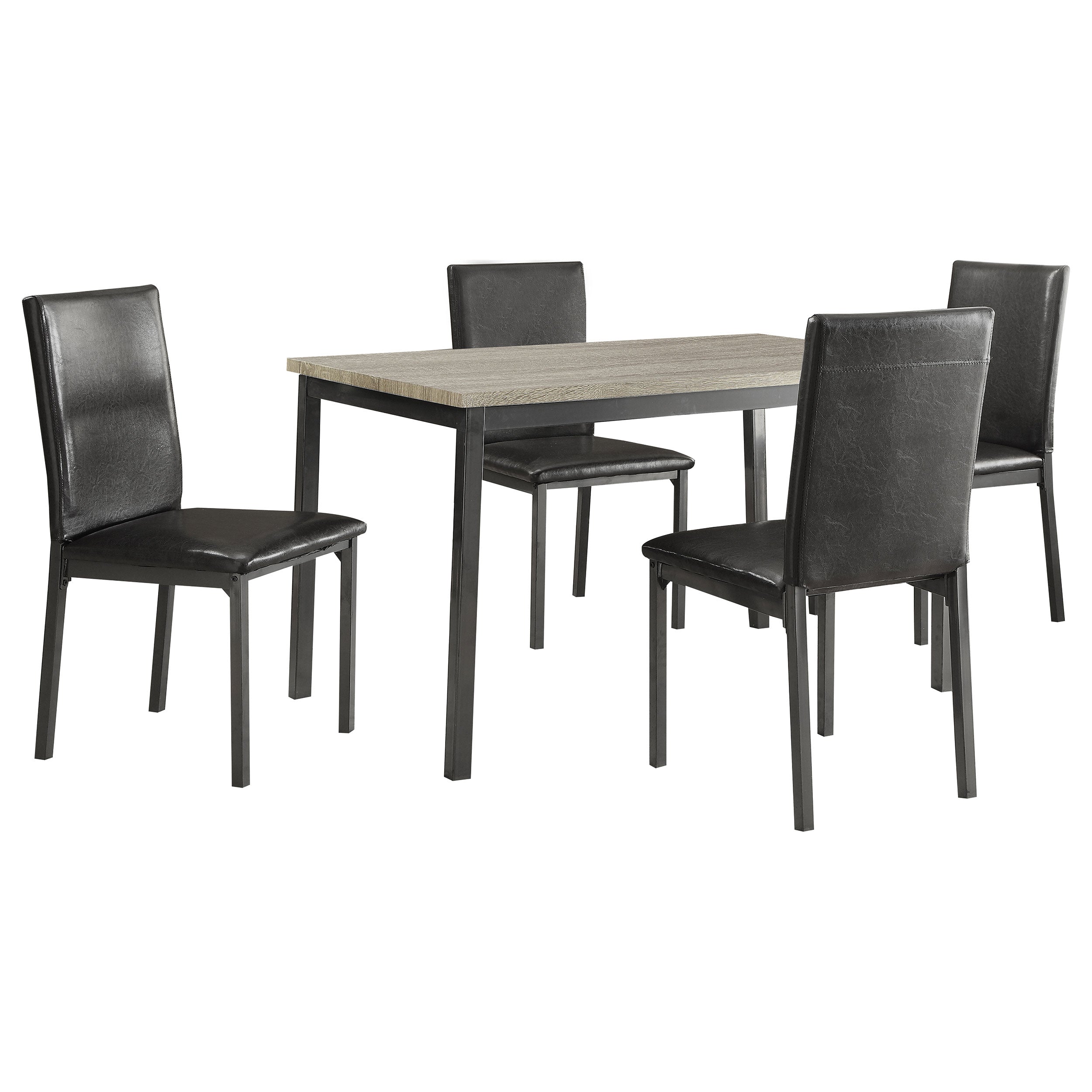 Garza 5-piece Rectangular Dining Table Set Black-CoasterEveryday