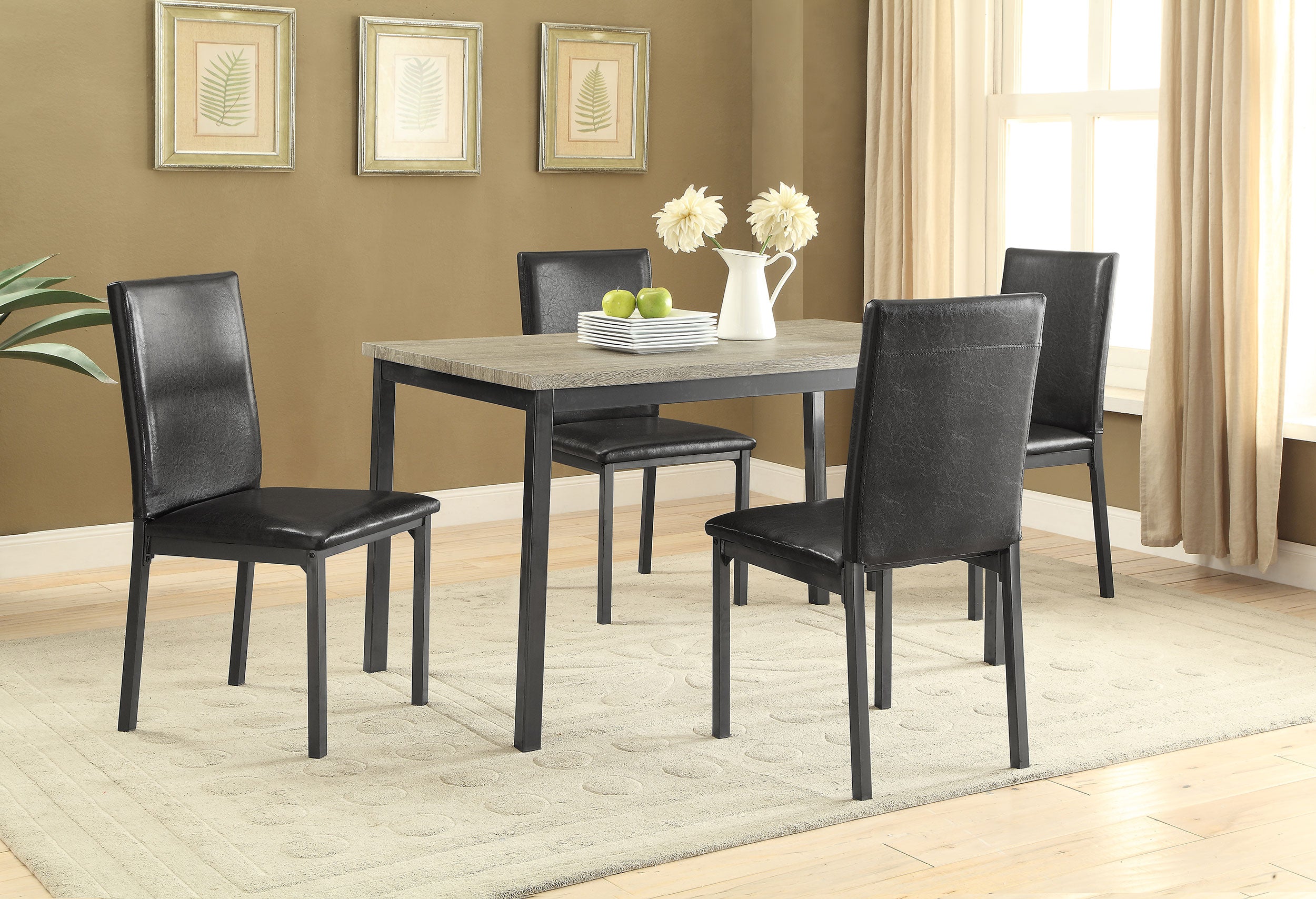 Garza Rectangular 48-inch Engineered Wood Dining Table Grey-CoasterEveryday