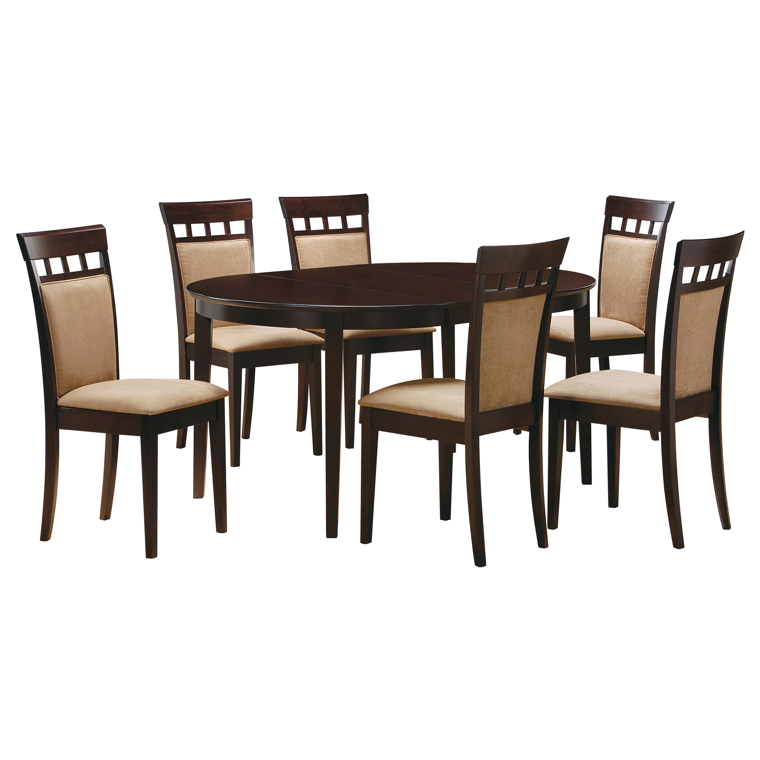 Gabriel 5-piece Extension Leaf Dining Table Set Cappuccino-Coaster