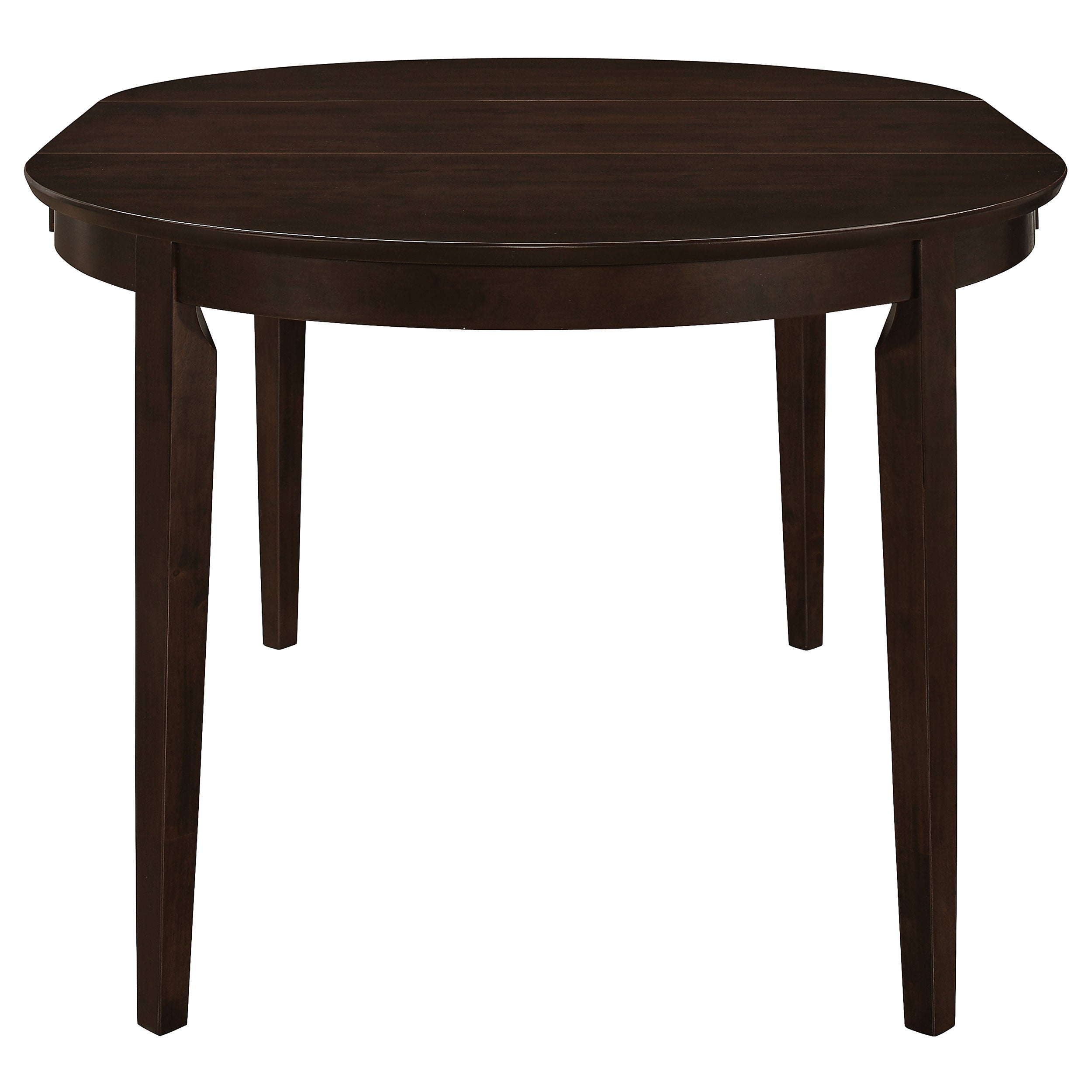 Gabriel Oval 60-inch Extension Leaf Dining Table Cappuccino-CoasterEveryday