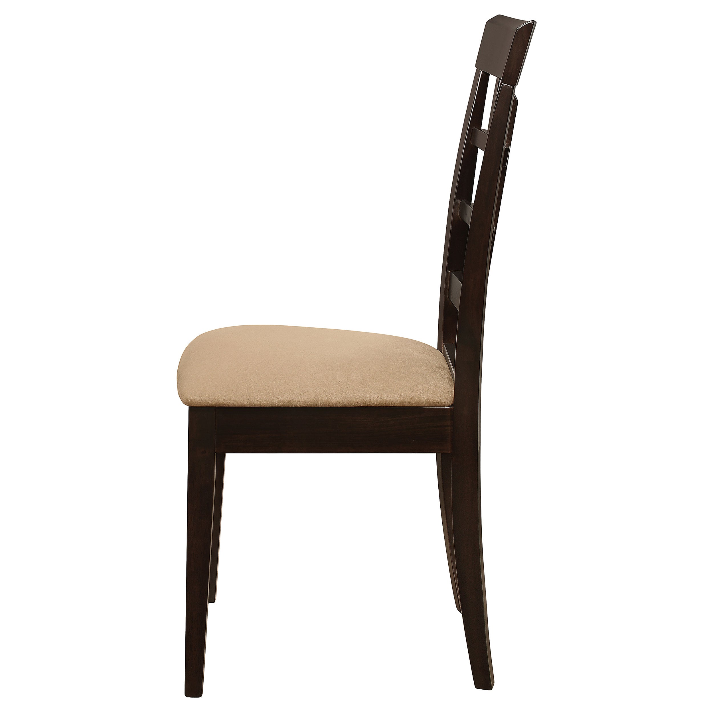 Gabriel Lattice Back Dining Side Chair Cappuccino (Set of 2)-CoasterEveryday