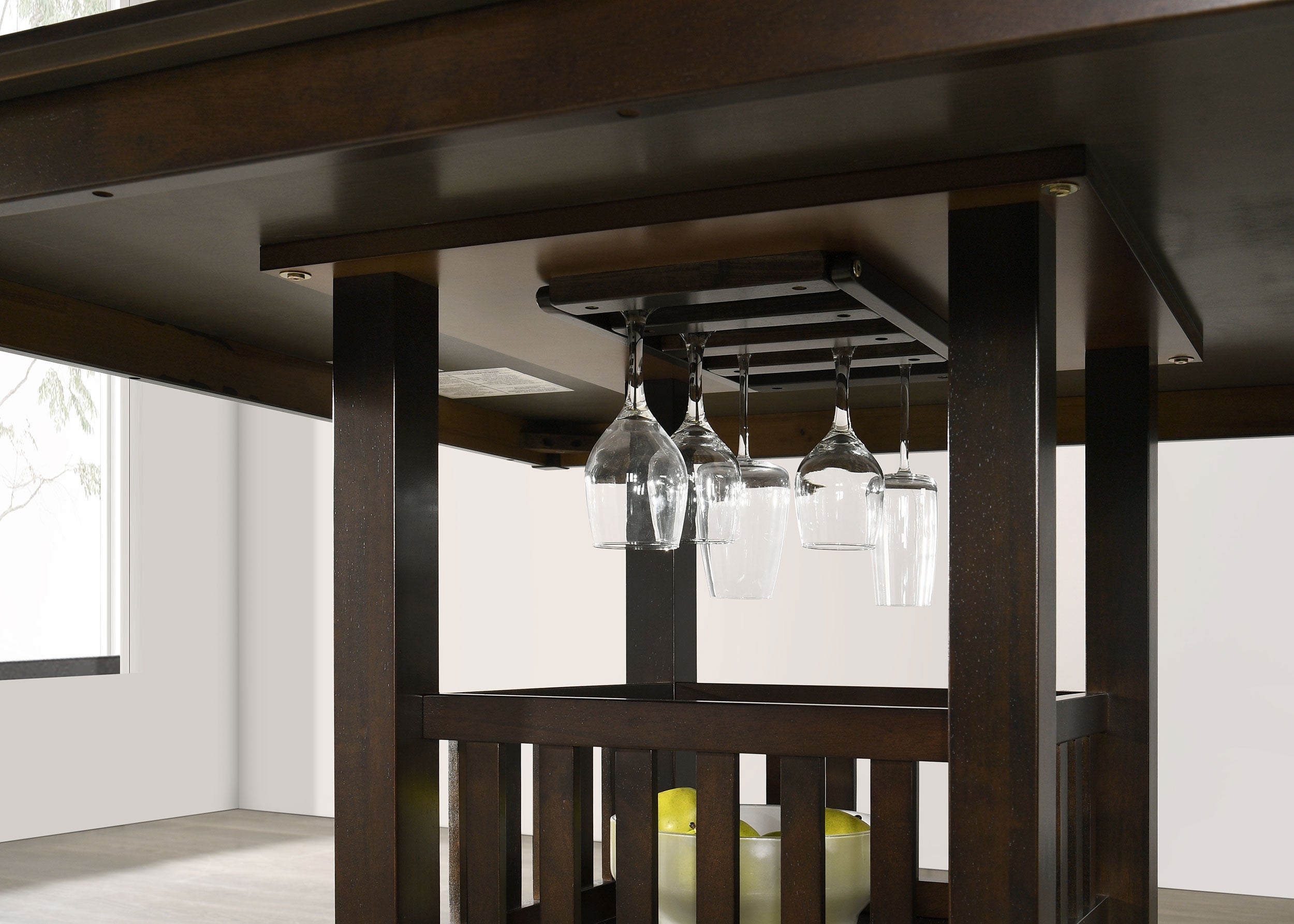 Jaden 5-piece Square Counter Height Dining Set Espresso-CoasterEveryday