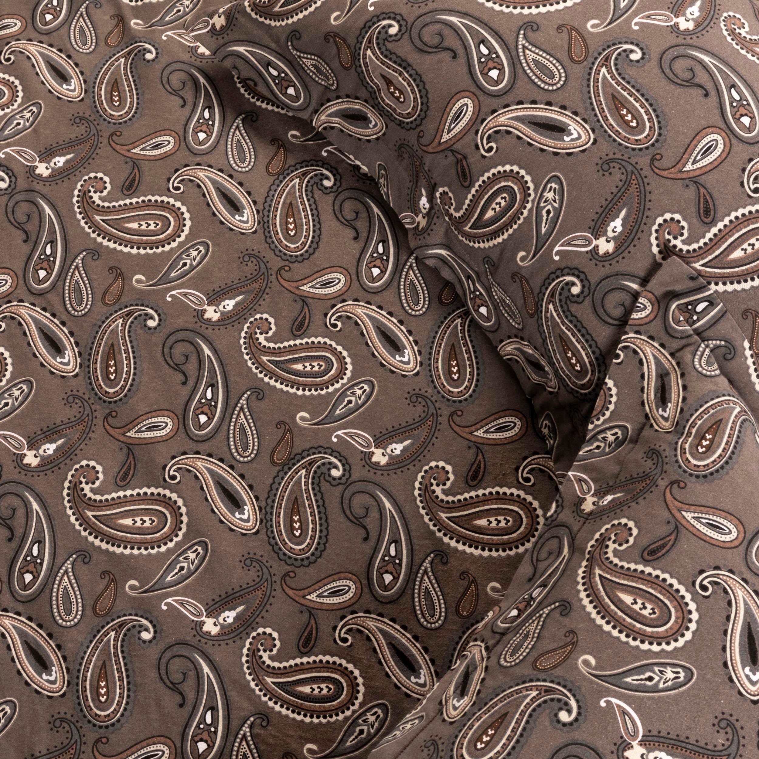 100% Cotton Flannel Paisley Luxury Duvet Cover Set - Duvet Cover Set by Superior Brand