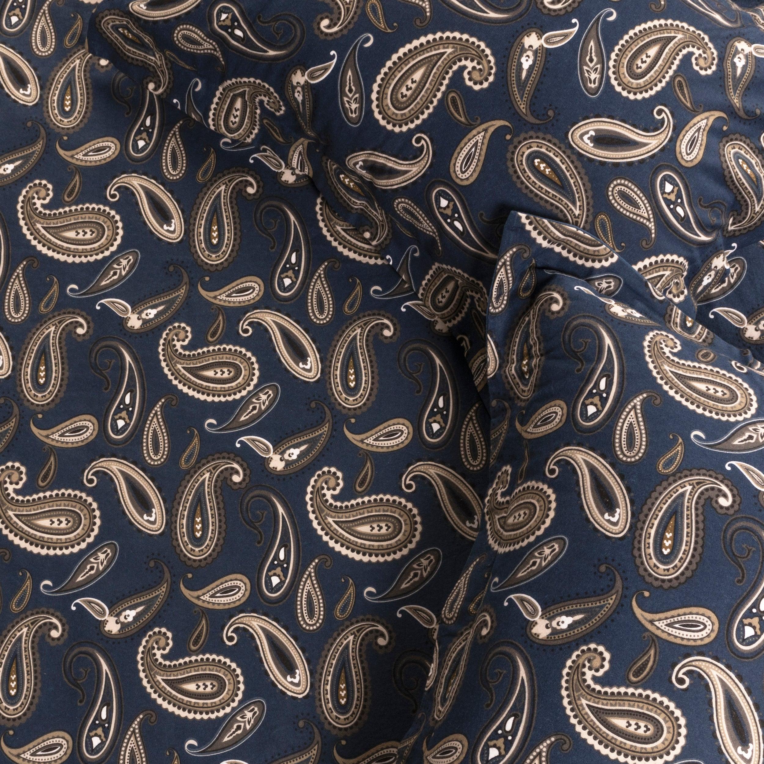 100% Cotton Flannel Paisley Luxury Duvet Cover Set - Duvet Cover Set by Superior Brand
