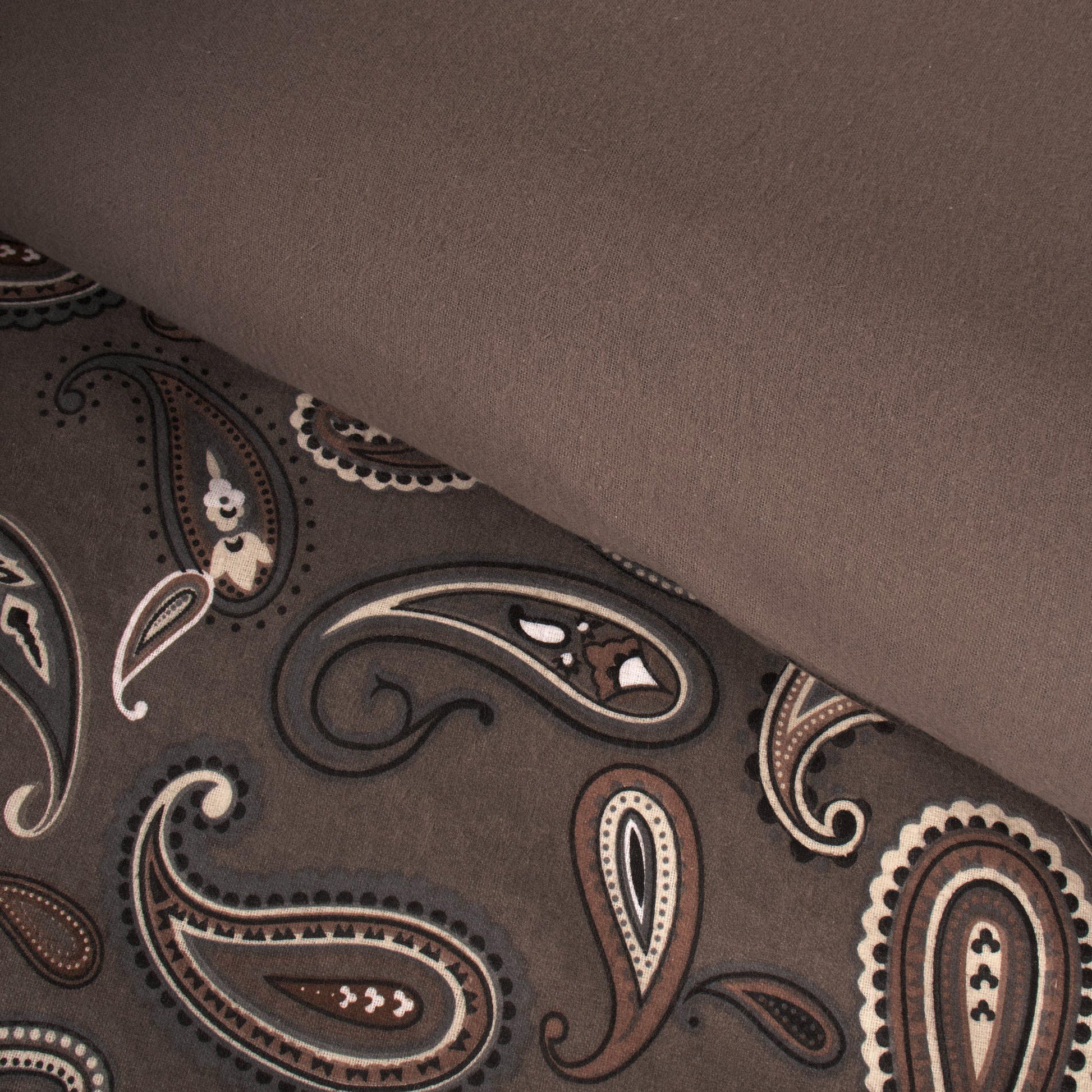 100% Cotton Flannel Paisley Luxury Duvet Cover Set - Duvet Cover Set by Superior Brand