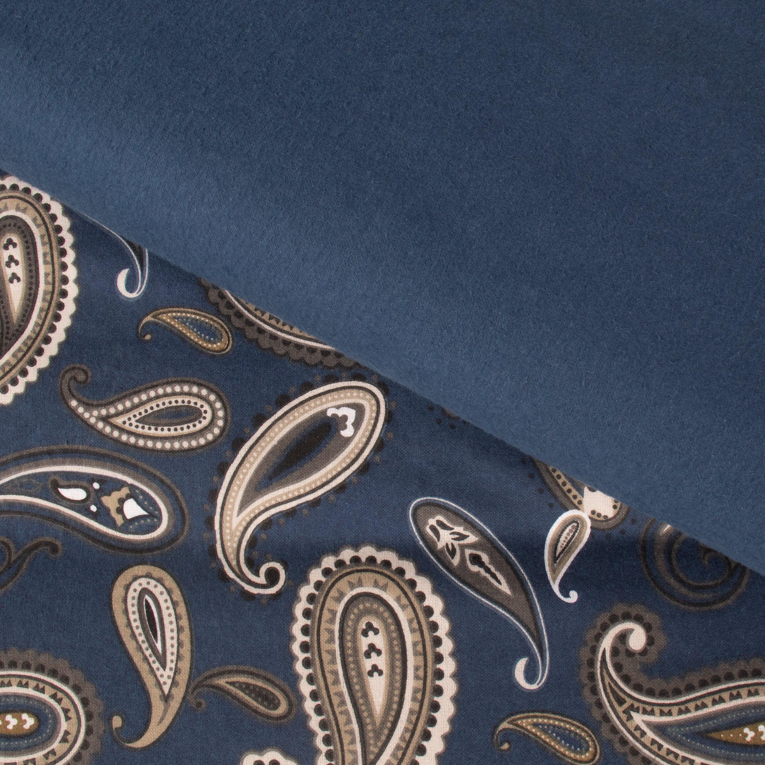 100% Cotton Flannel Paisley Luxury Duvet Cover Set - Duvet Cover Set by Superior Brand